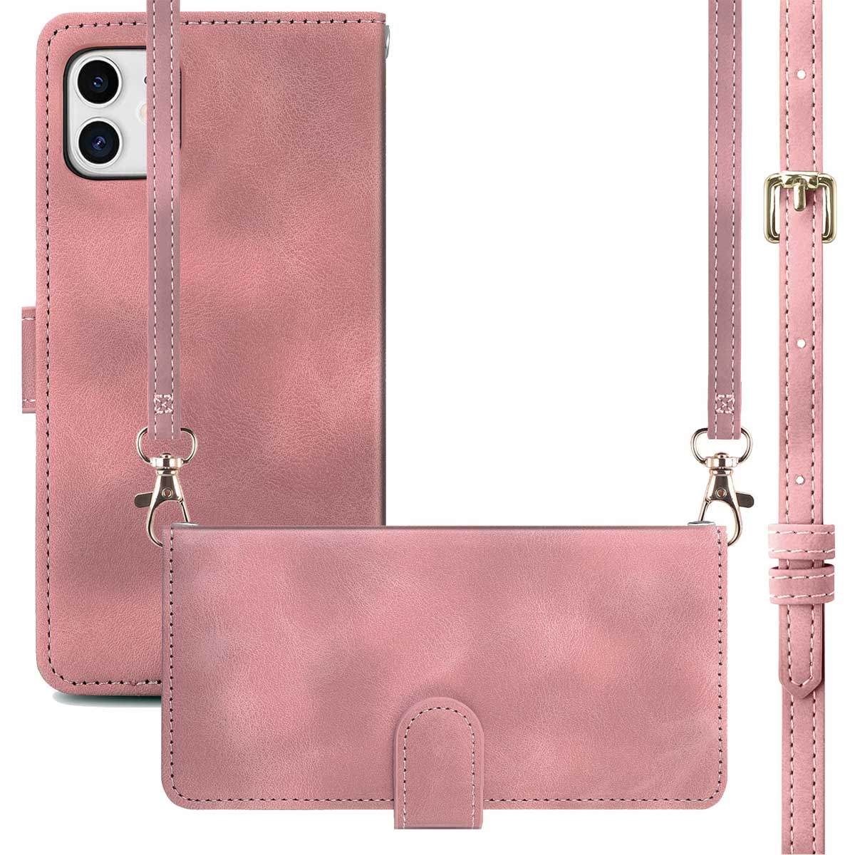 imoshion Klapphülle mit Kordel für das Apple iPhone 11 - Rosa