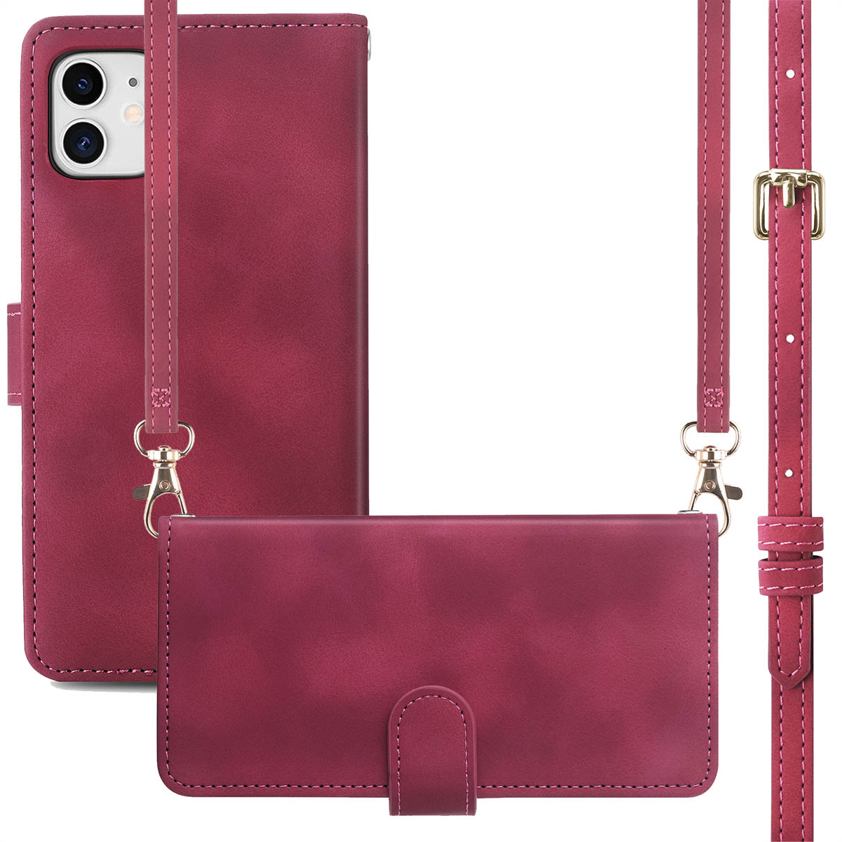 imoshion Klapphülle mit Kordel für das Apple iPhone 11 - Rot