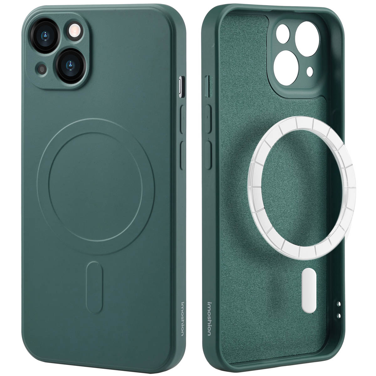 imoshion Color Back Cover mit MagSafe für das Apple iPhone 13 - Dunkelgrün