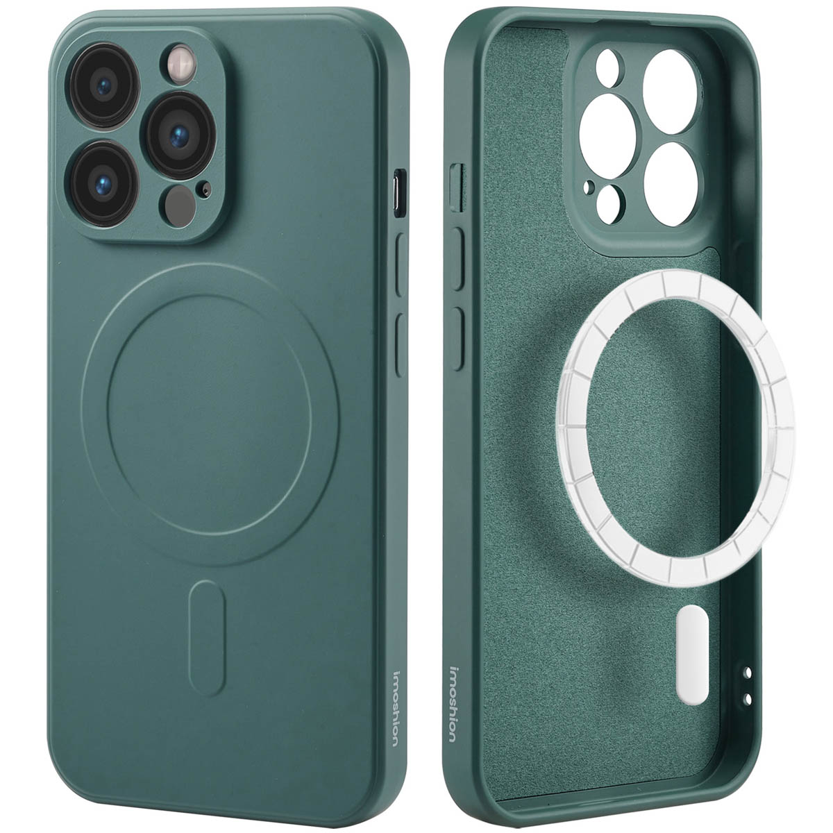 imoshion Color Back Cover mit MagSafe für das Apple iPhone 13 Pro - Dunkelgrün
