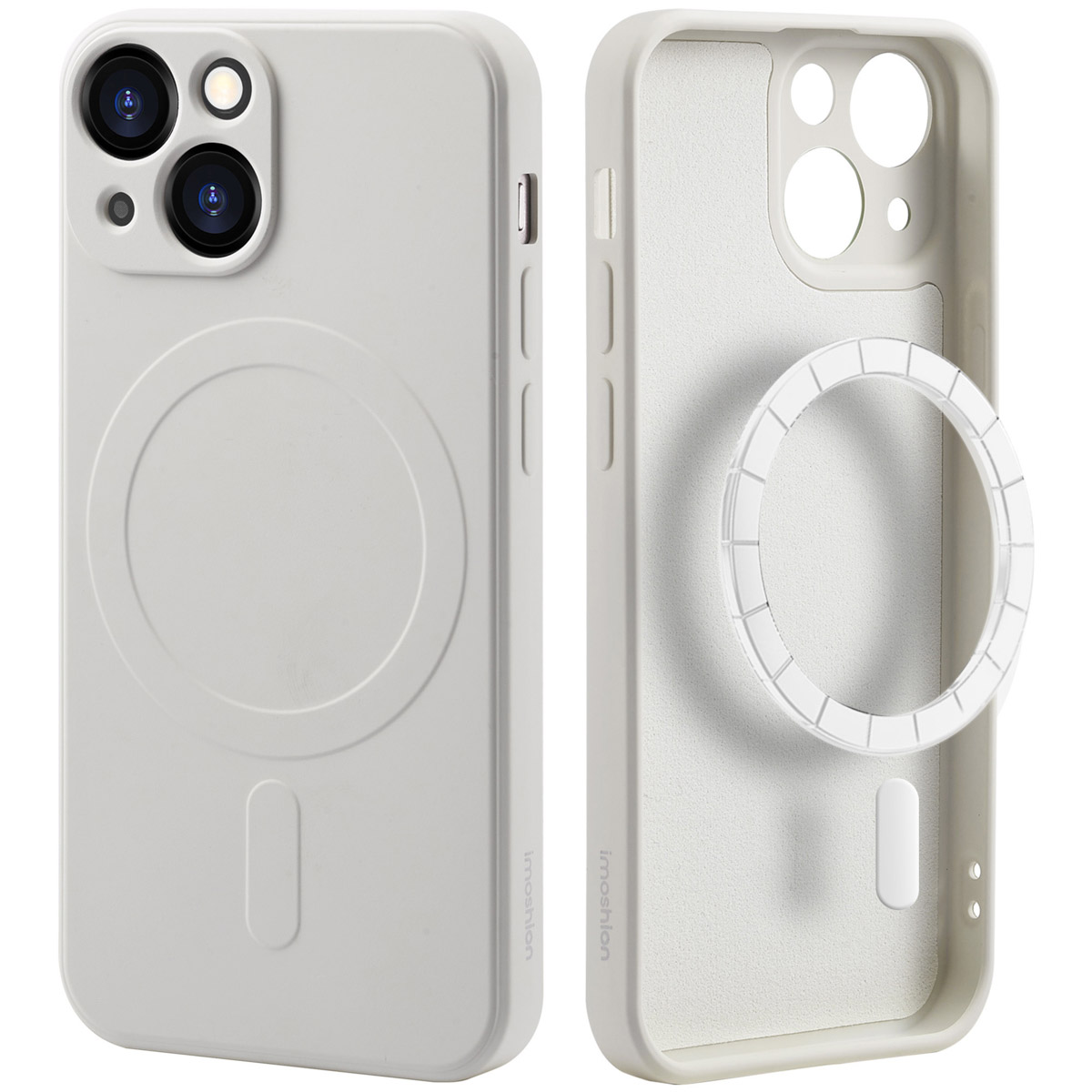 imoshion Color Back Cover mit MagSafe für das Apple iPhone 13 Mini - Beige