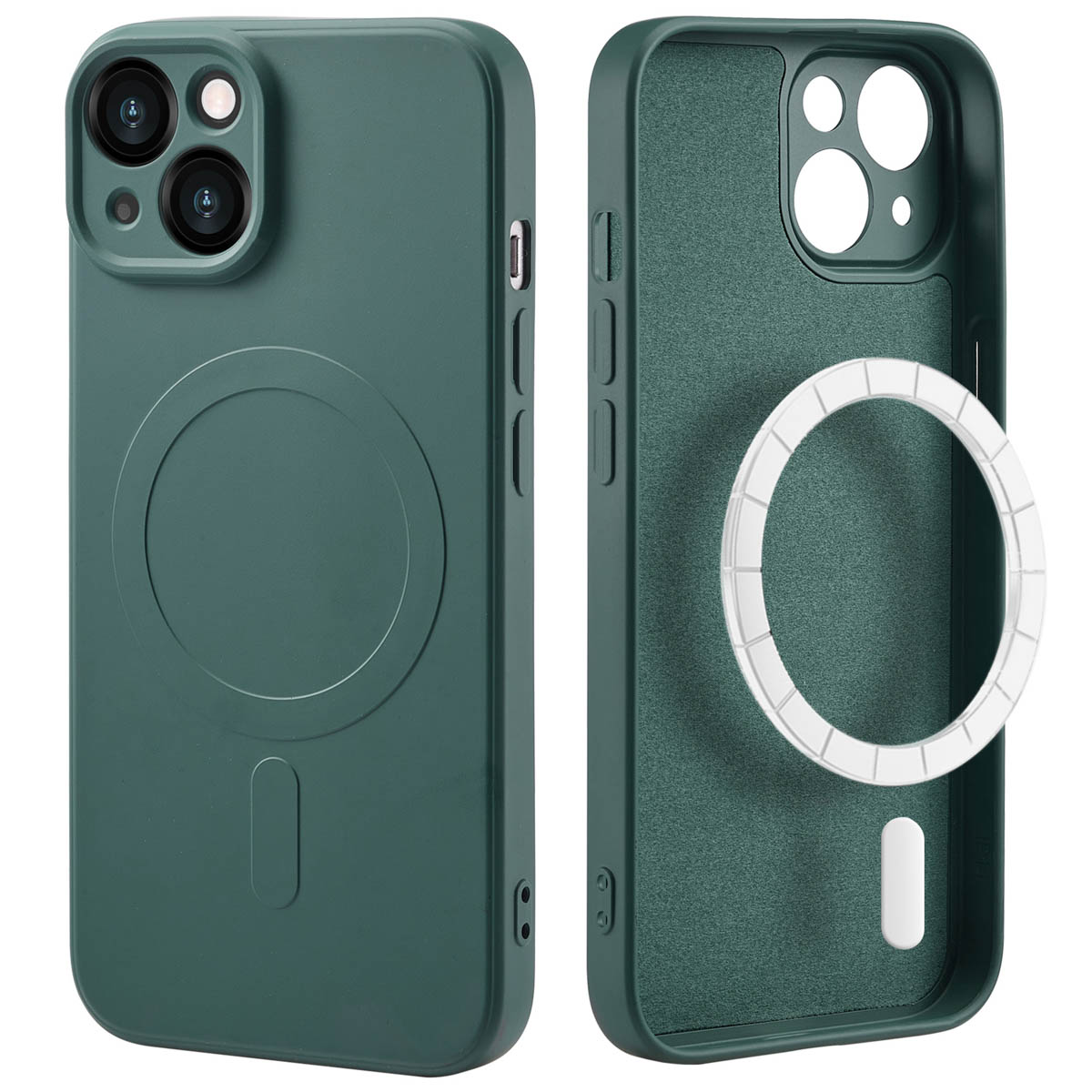 imoshion Color Back Cover mit MagSafe für das Apple iPhone 14 - Dunkelgrün