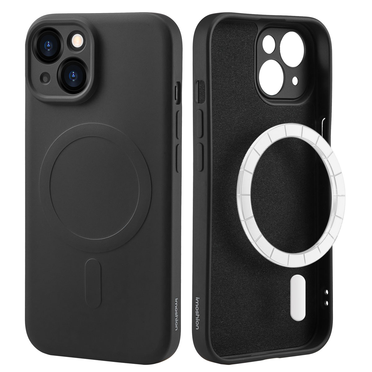 imoshion Color Back Cover mit MagSafe für das Apple iPhone 15 - Schwarz