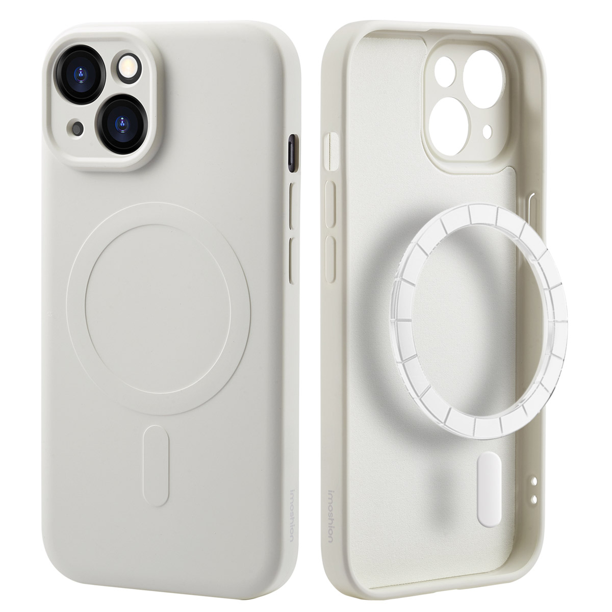 imoshion Color Back Cover mit MagSafe für das Apple iPhone 15 - Beige