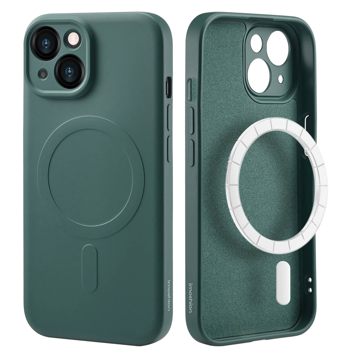 imoshion Color Back Cover mit MagSafe für das Apple iPhone 15 - Dunkelgrün