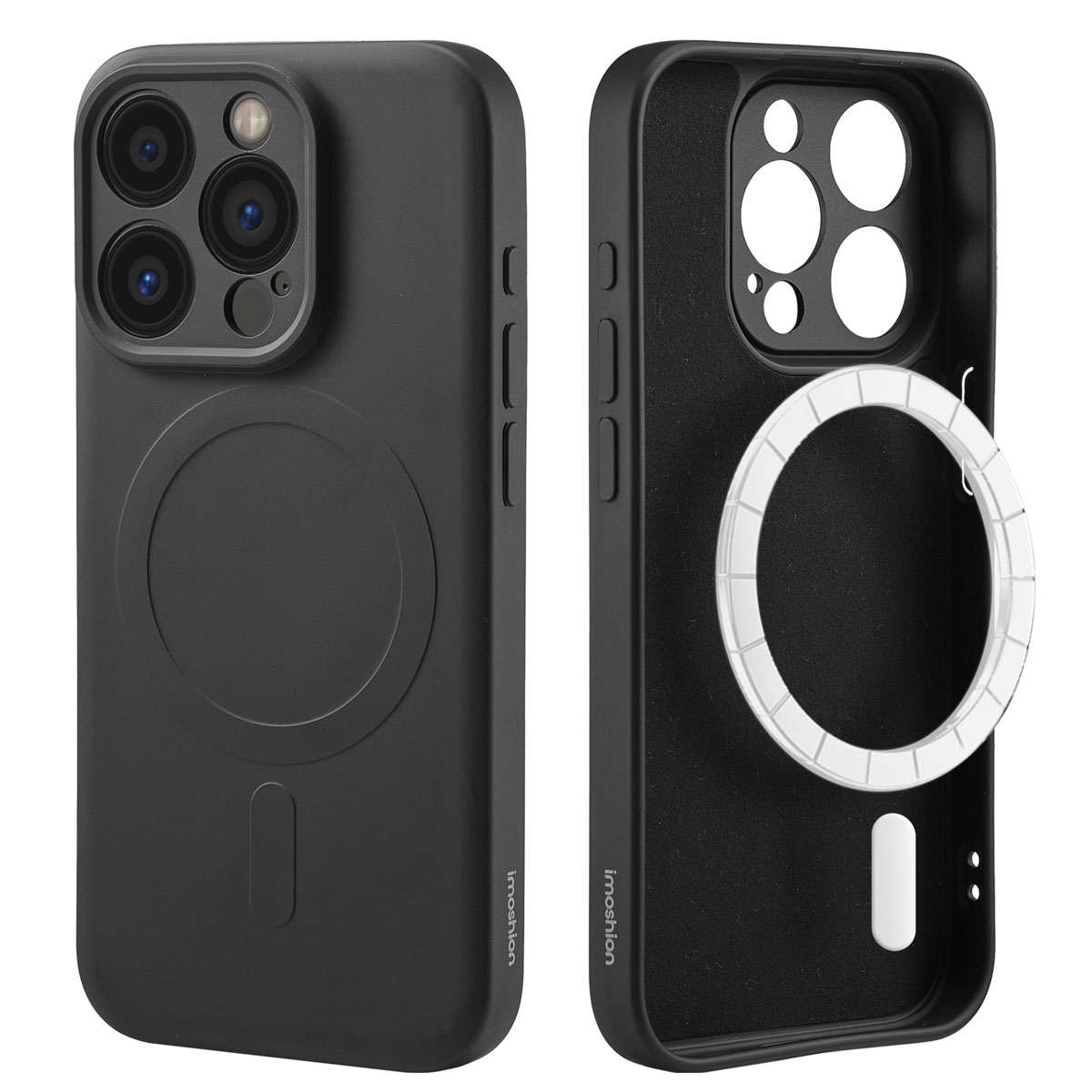 imoshion Color Back Cover mit MagSafe für das Apple iPhone 15 Pro - Schwarz