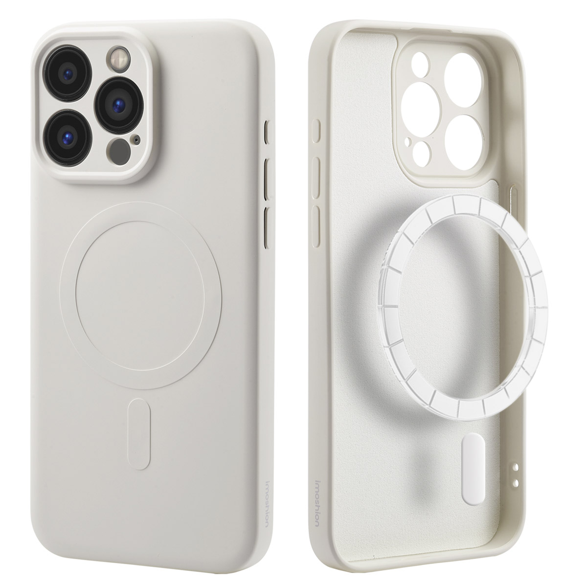 imoshion Color Back Cover mit MagSafe für das Apple iPhone 15 Pro Max - Beige