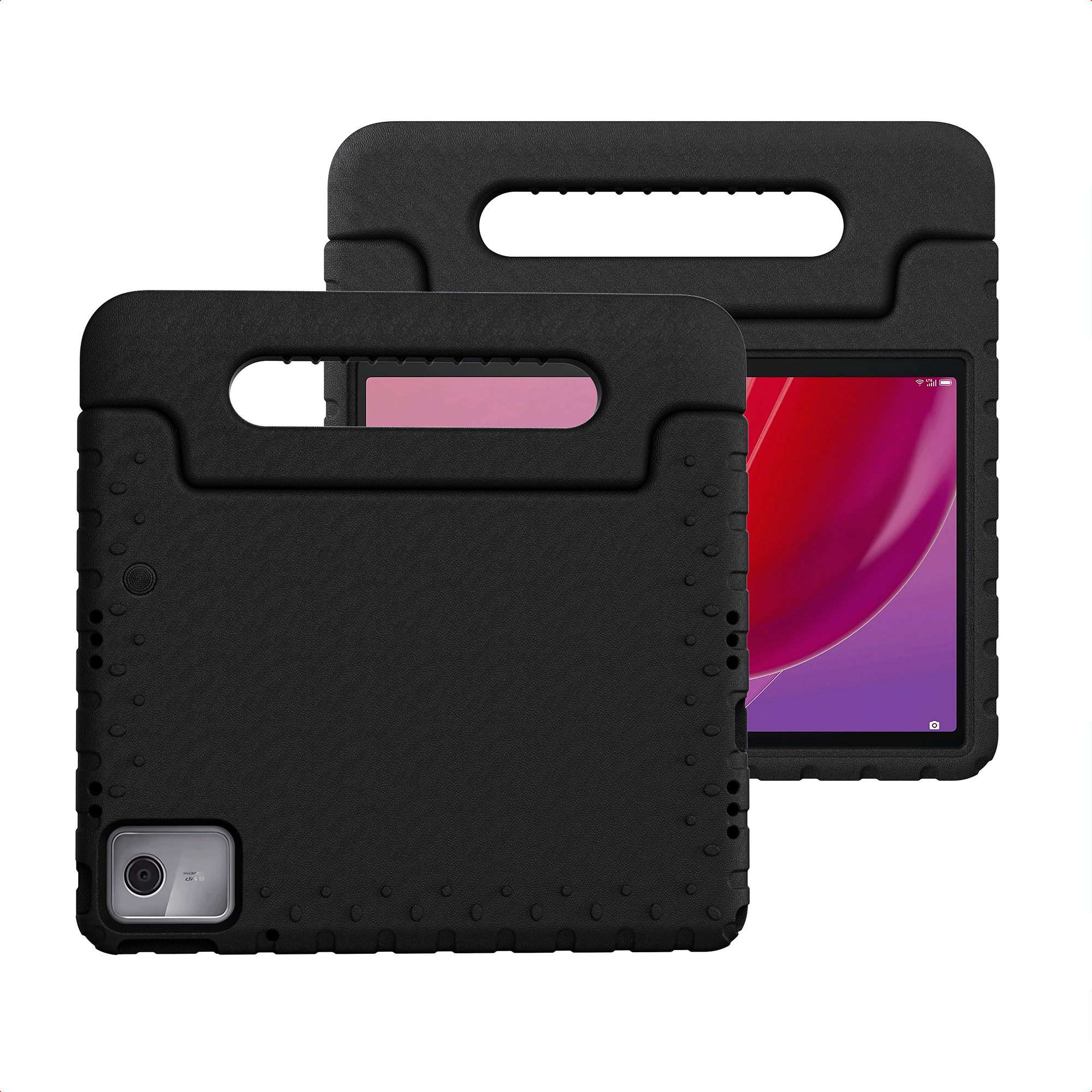 imoshion Schutzhülle mit Handgriff kindersicher für das Lenovo Tab M11 - Schwarz