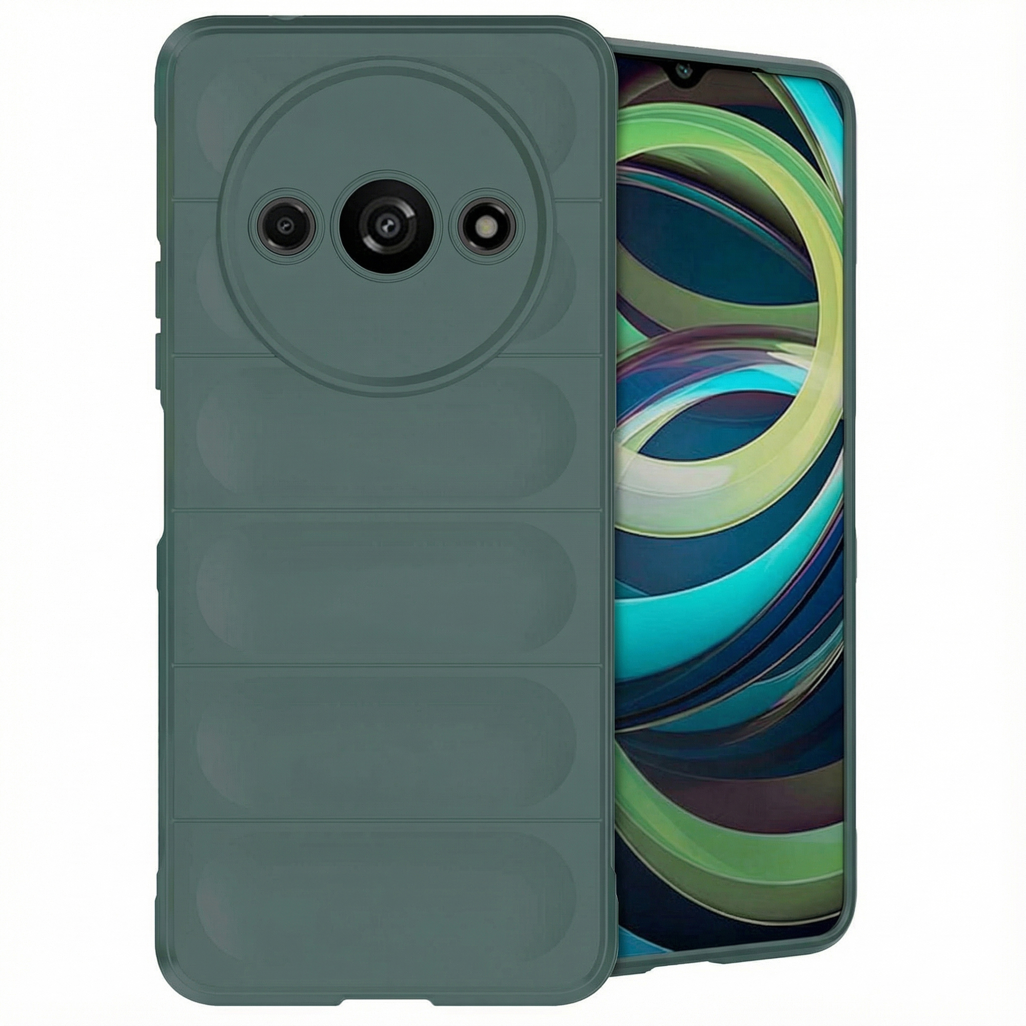 imoshion EasyGrip Backcover für das Xiaomi Redmi A3 - Dunkelgrün