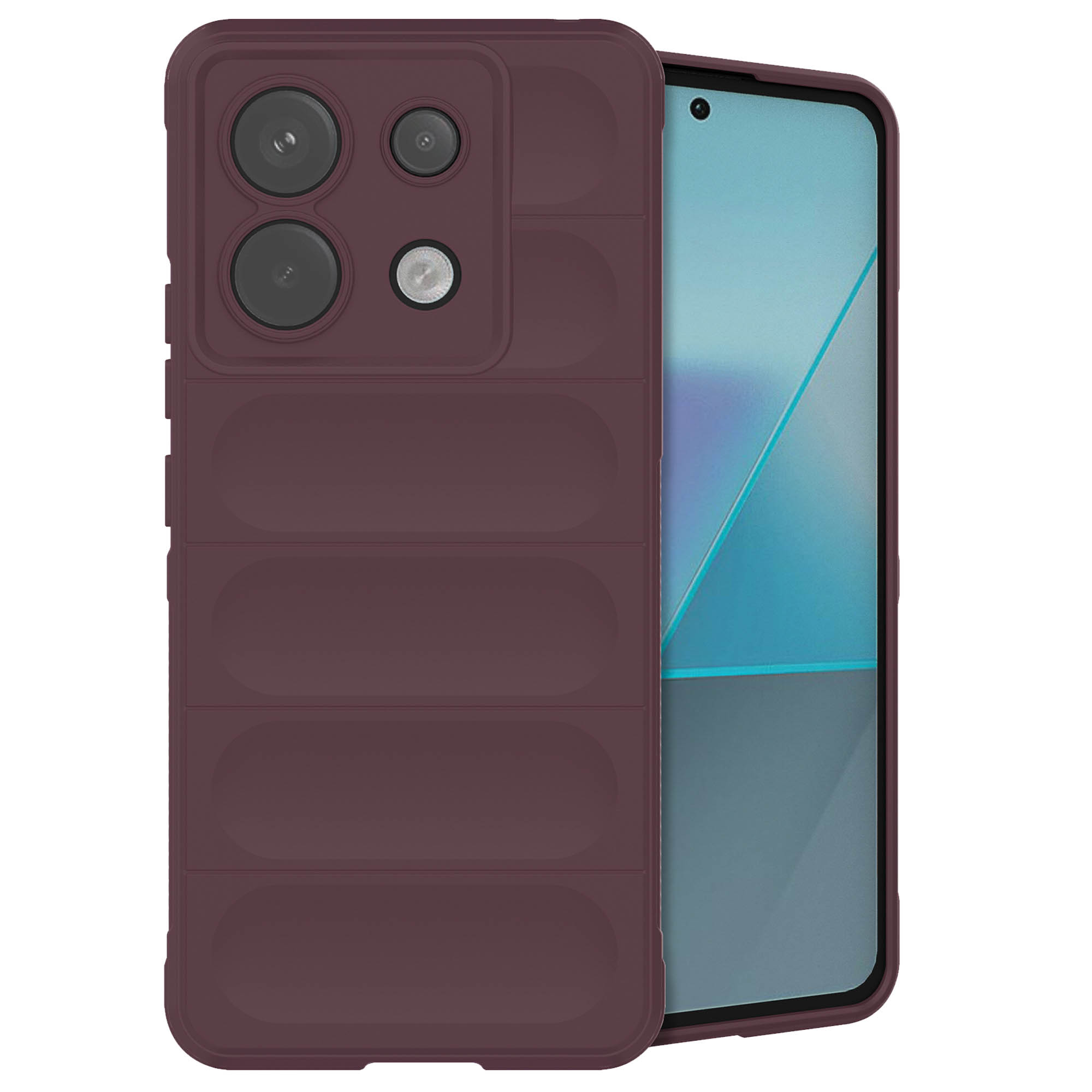 imoshion EasyGrip Backcover für das Xiaomi Poco X6 Pro - Aubergine