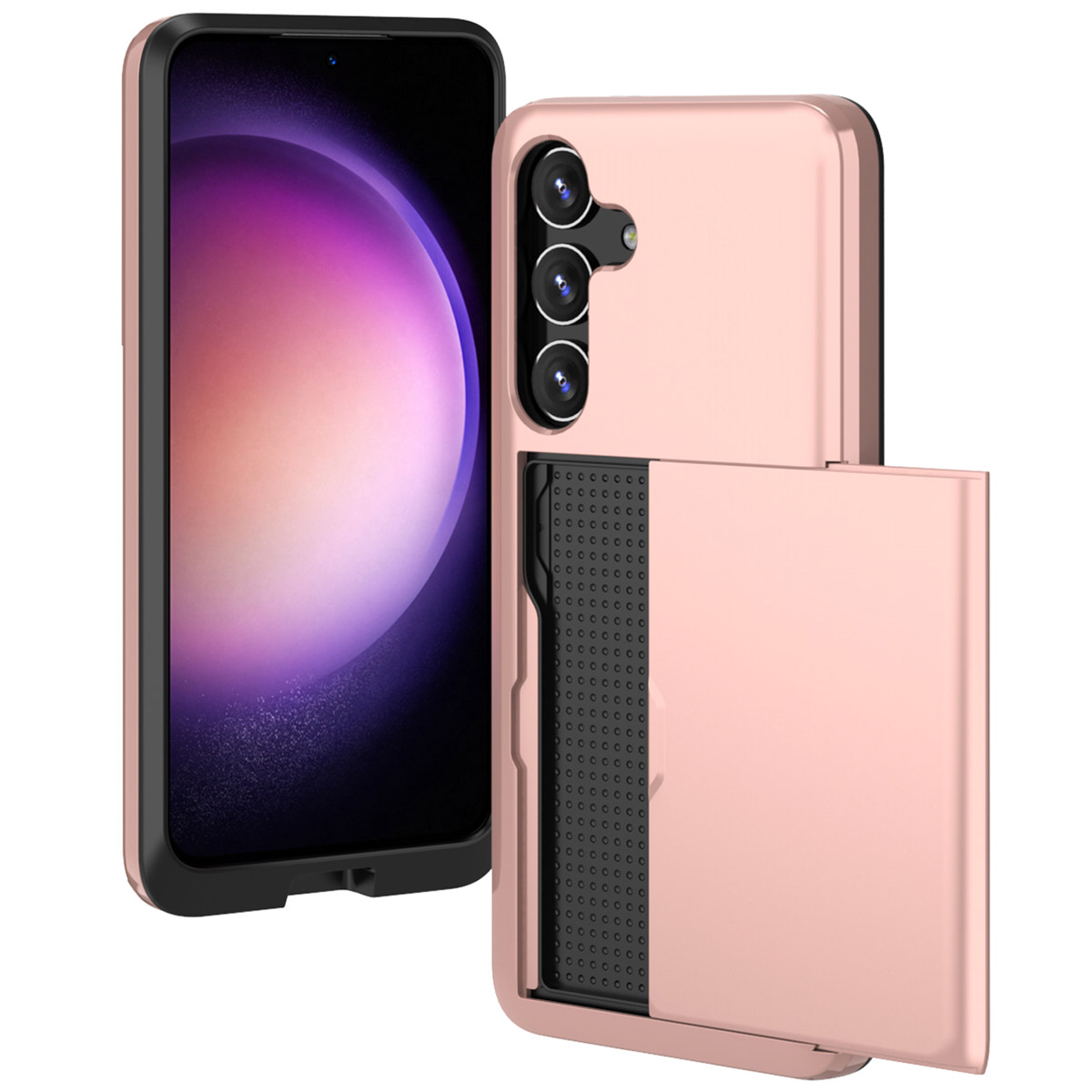 imoshion Backcover mit Kartenfach für das Samsung Galaxy S24 - Rosé gold