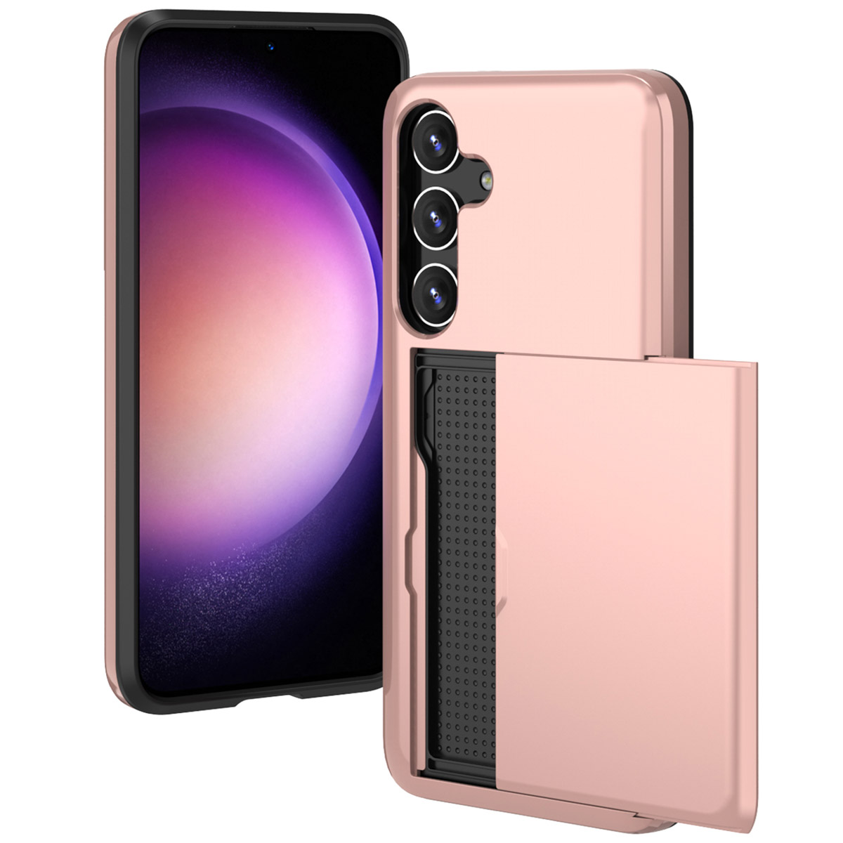 imoshion Backcover mit Kartenfach für das Samsung Galaxy S24 Plus - Rosé gold