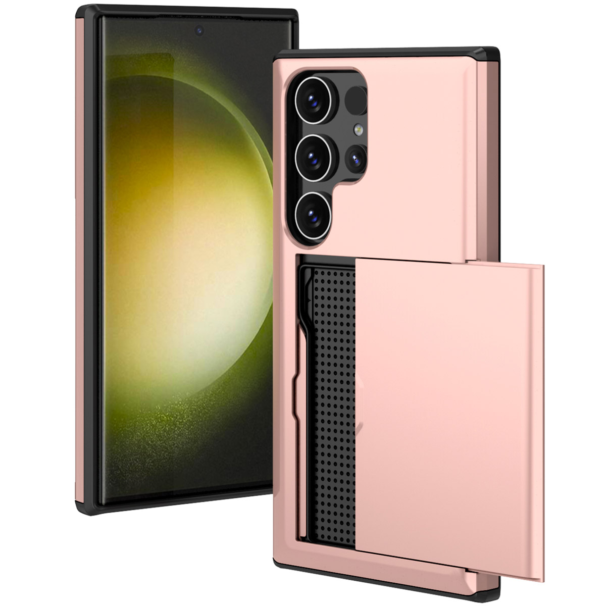 imoshion Backcover mit Kartenfach für das Samsung Galaxy S24 Ultra - Rosé gold