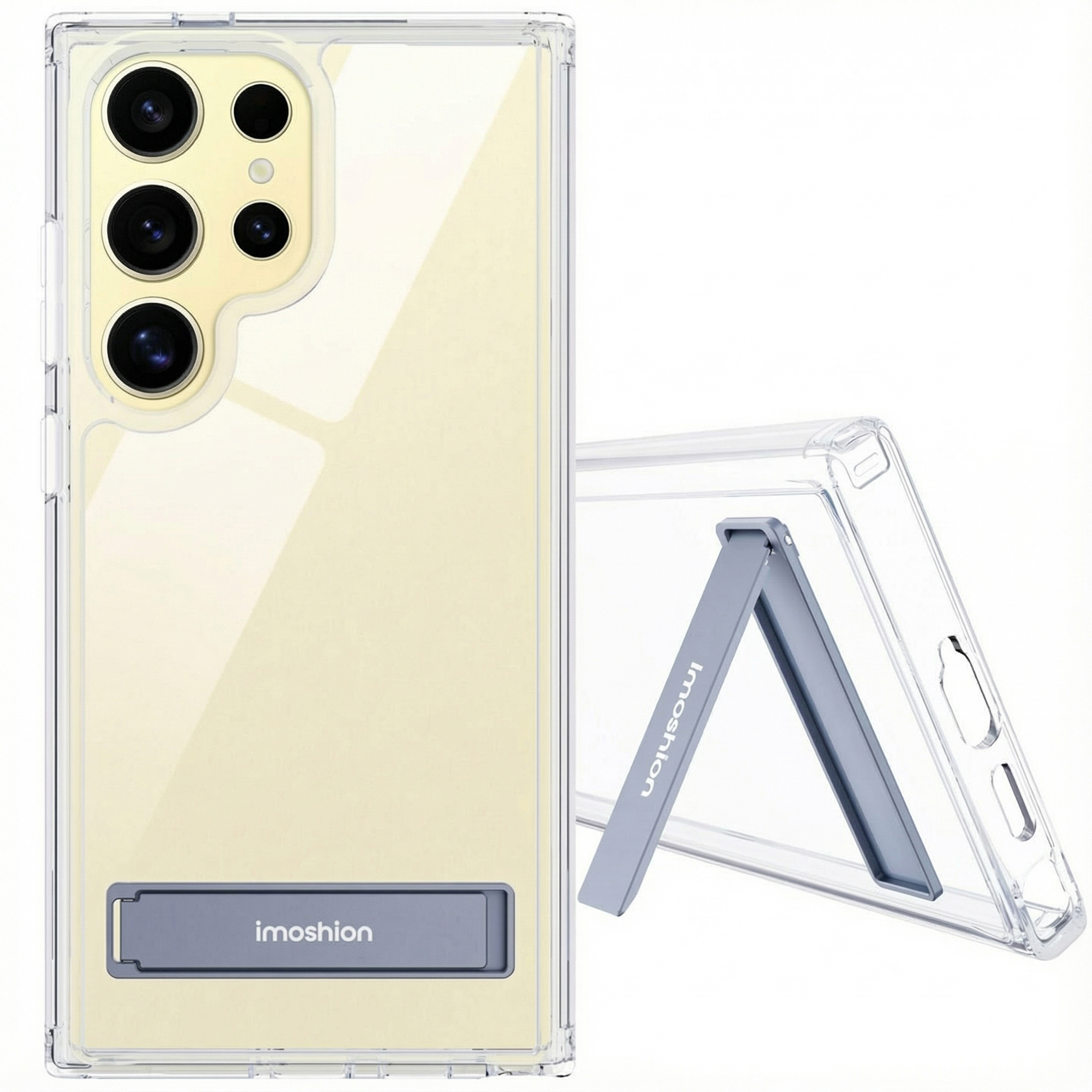 imoshion Back Cover mit Ständer für das Samsung Galaxy S24 Ultra - Transparent