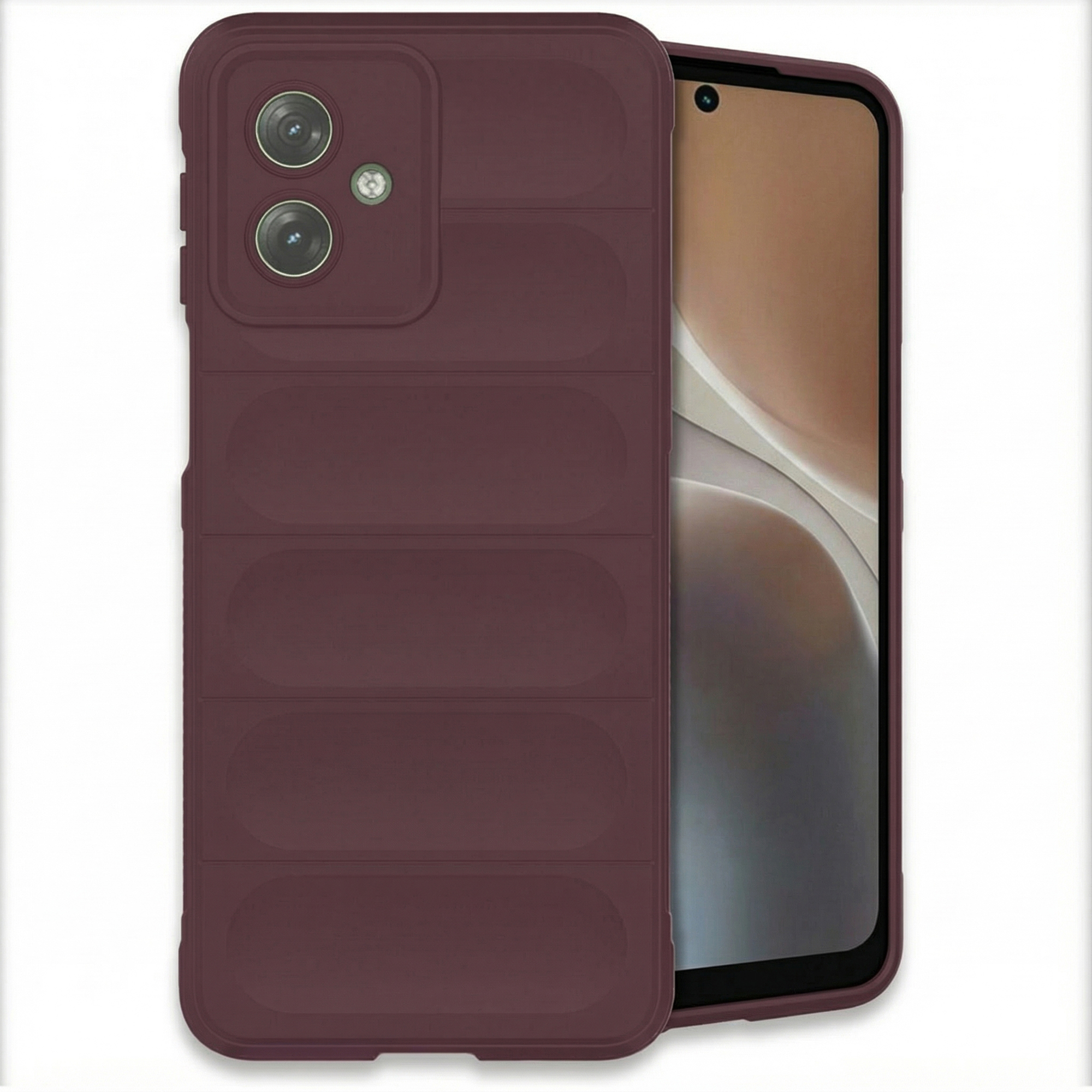 imoshion EasyGrip Backcover für das Motorola Moto G54 - Aubergine