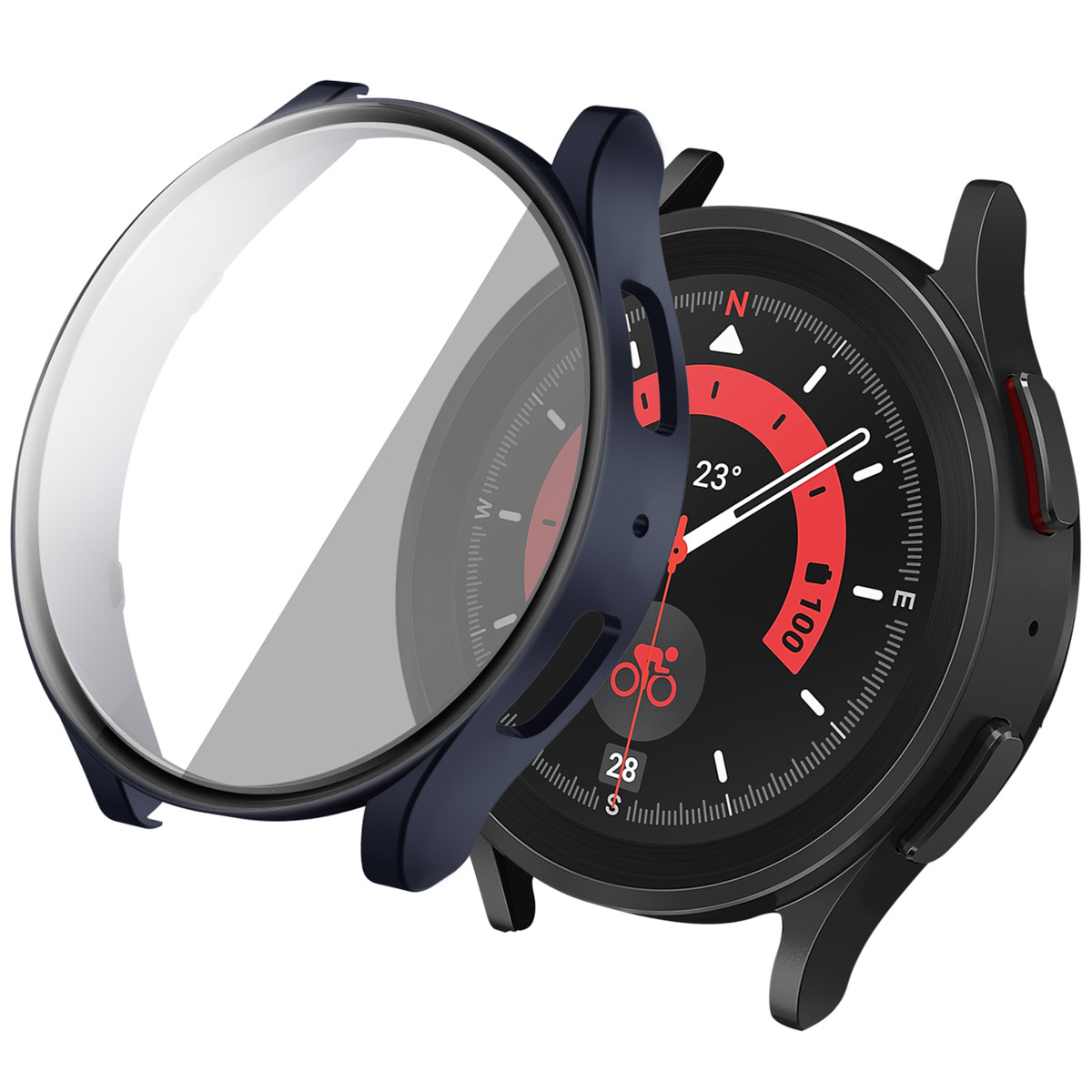 imoshion Full Cover Hard Case für das Samsung Galaxy Watch 6 - 44 mm - Dunkelblau