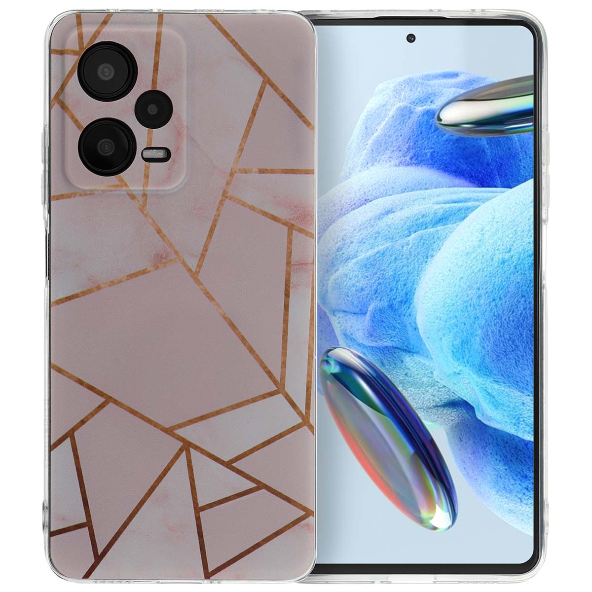 imoshion Design Hülle für das Xiaomi Redmi Note 12 Pro (5G) - Pink Graphic