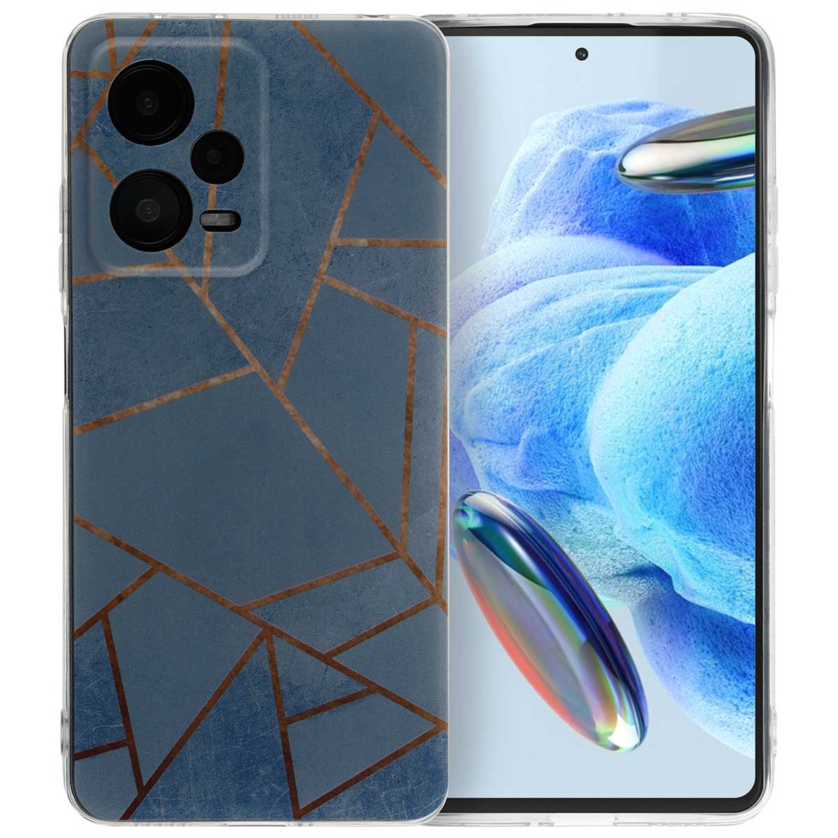 imoshion Design Hülle für das Xiaomi Redmi Note 12 Pro (5G) - Blue Graphic