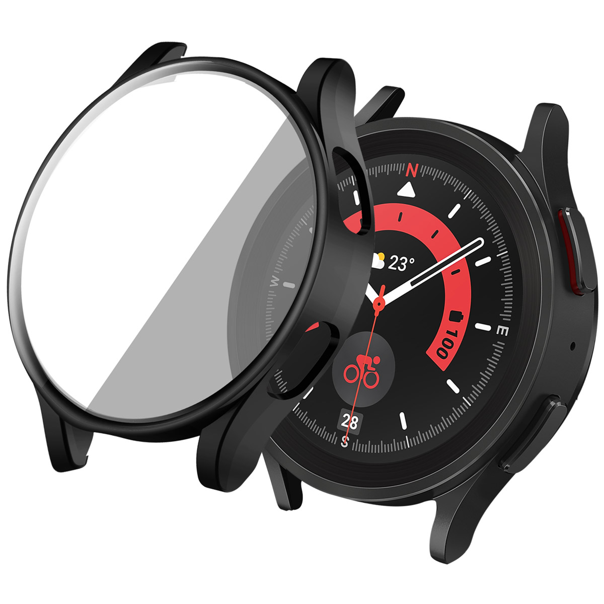 imoshion Full Cover Hard Case für das Samsung Galaxy Watch 4 - 40 mm - Schwarz
