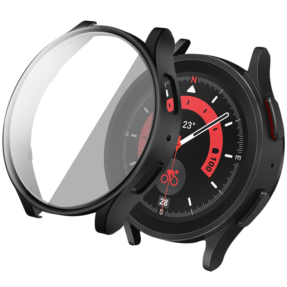 imoshion Full Cover Hard Case für das Samsung Galaxy Watch 6 - 40 mm - Schwarz