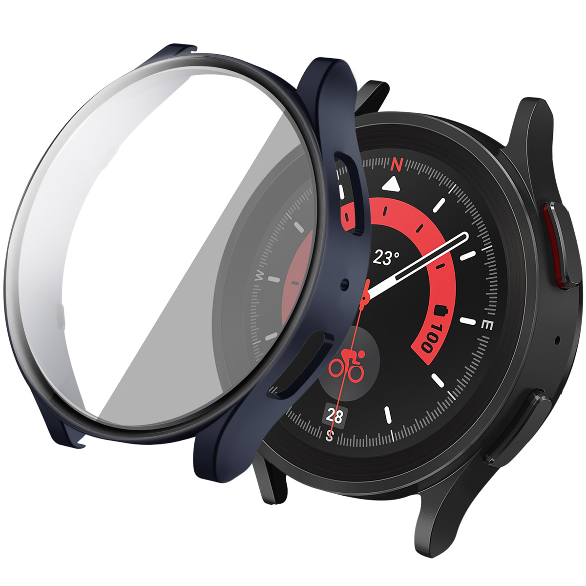 imoshion Full Cover Hard Case für das Samsung Galaxy Watch 6 - 40 mm - Dunkelblau