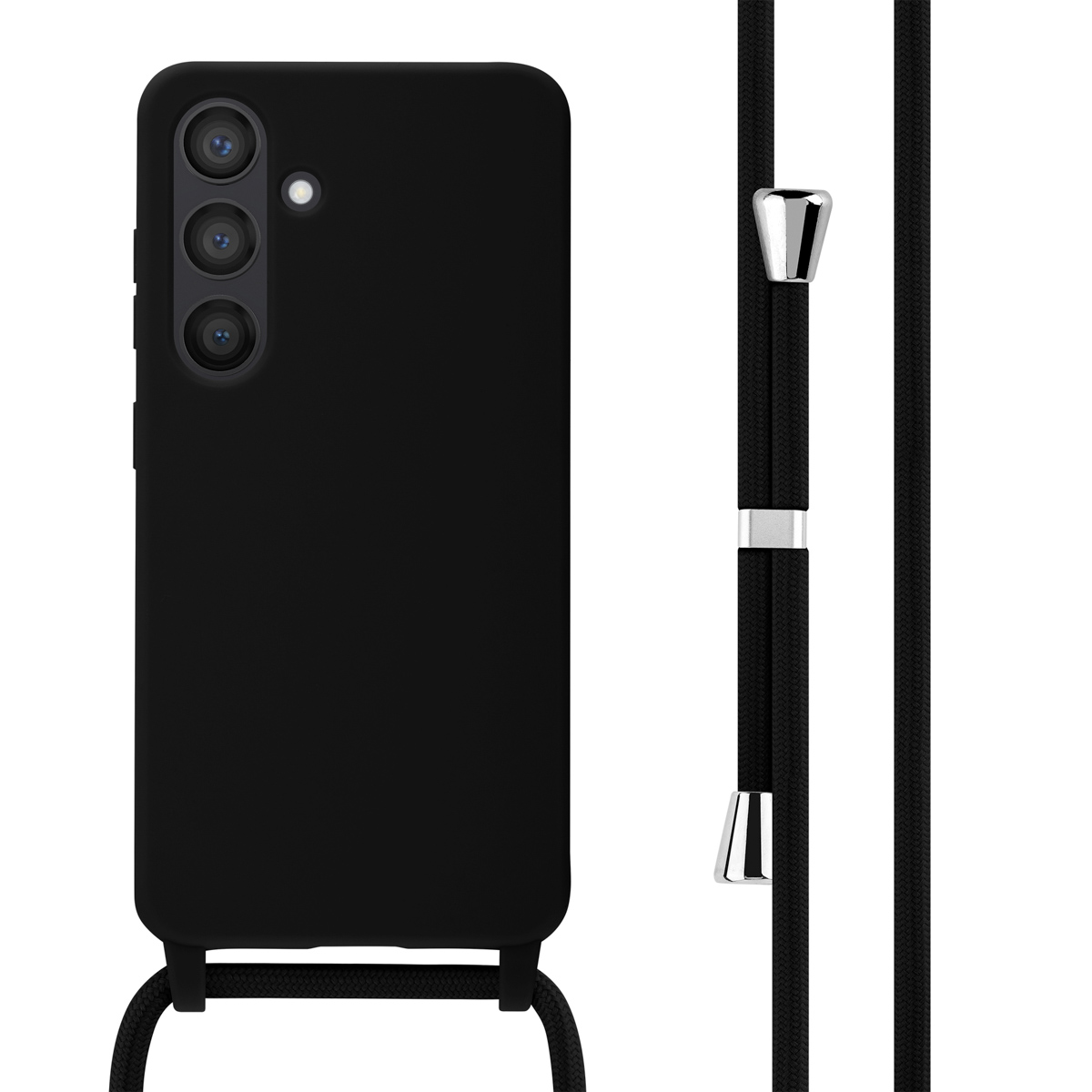 imoshion SilikonHülle mit Band für das Samsung Galaxy S24 - Schwarz