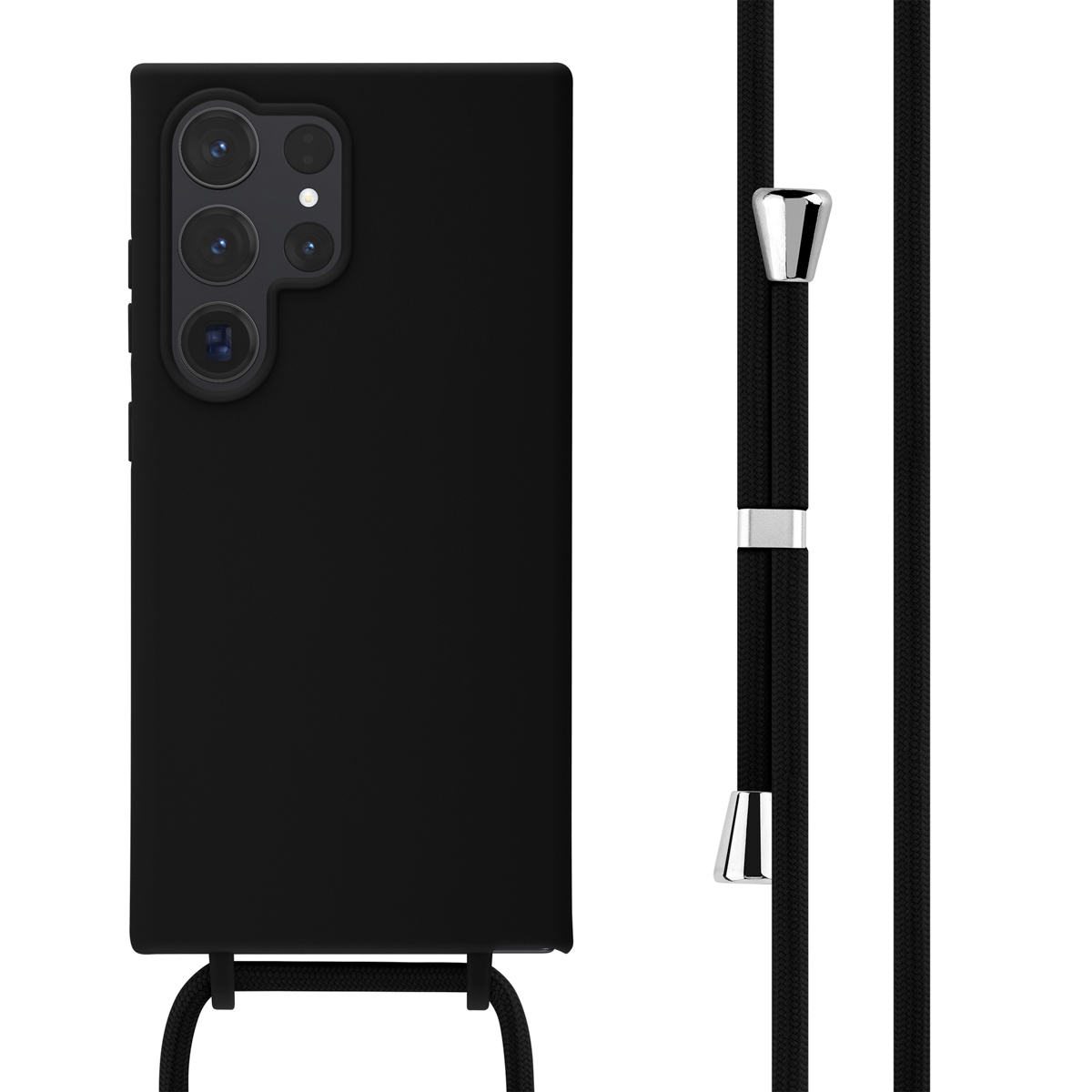 imoshion SilikonHülle mit Band für das Samsung Galaxy S24 Ultra - Schwarz