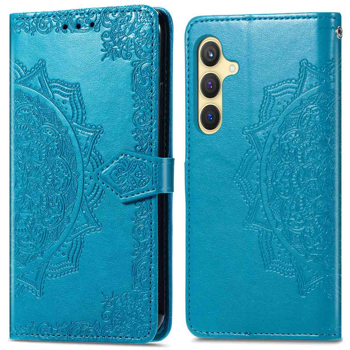 imoshion Mandala Klapphülle für das Samsung Galaxy S24 Plus - Türkis