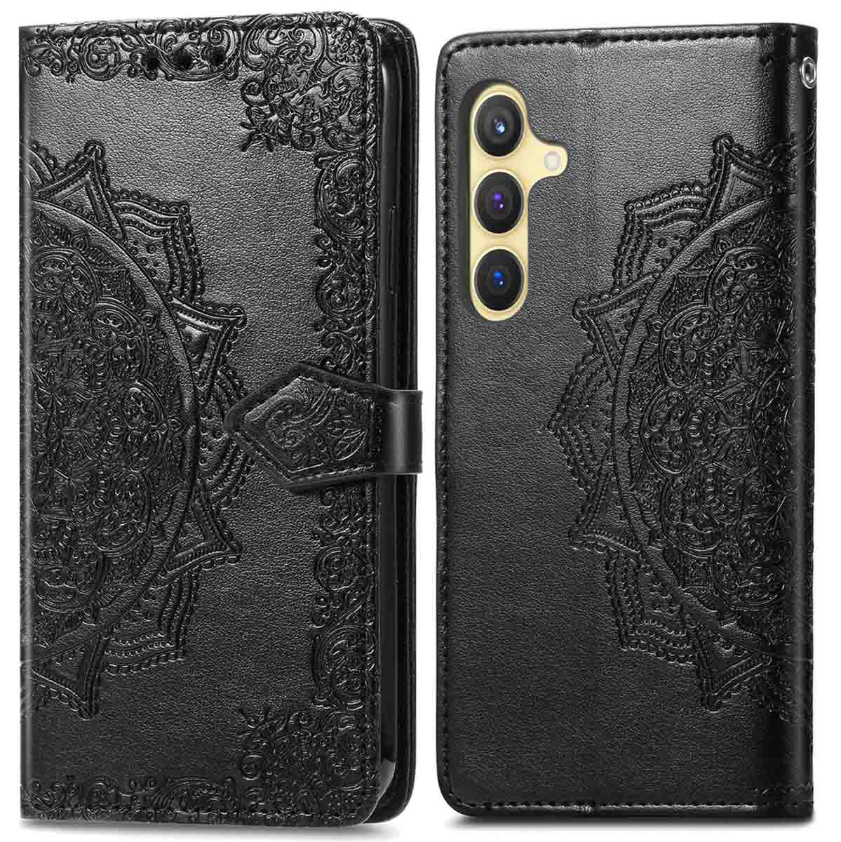 imoshion Mandala Klapphülle für das Samsung Galaxy S24 Plus - Schwarz