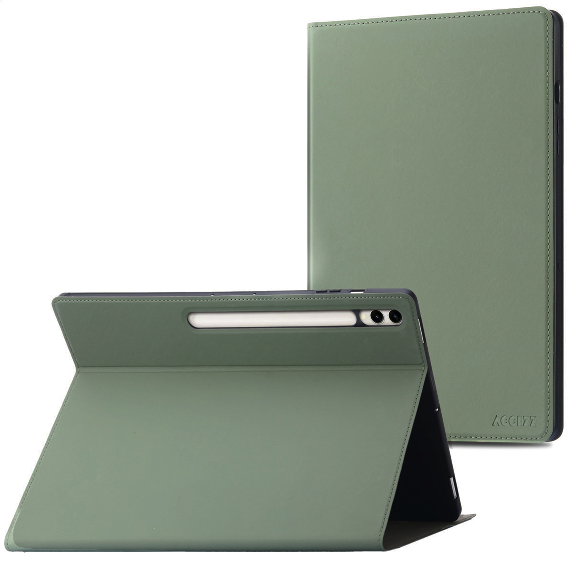 Accezz Classic Klapphülle für das Samsung Galaxy Tab S10 Plus / Tab S9 FE Plus / Tab S9 Plus - Grün