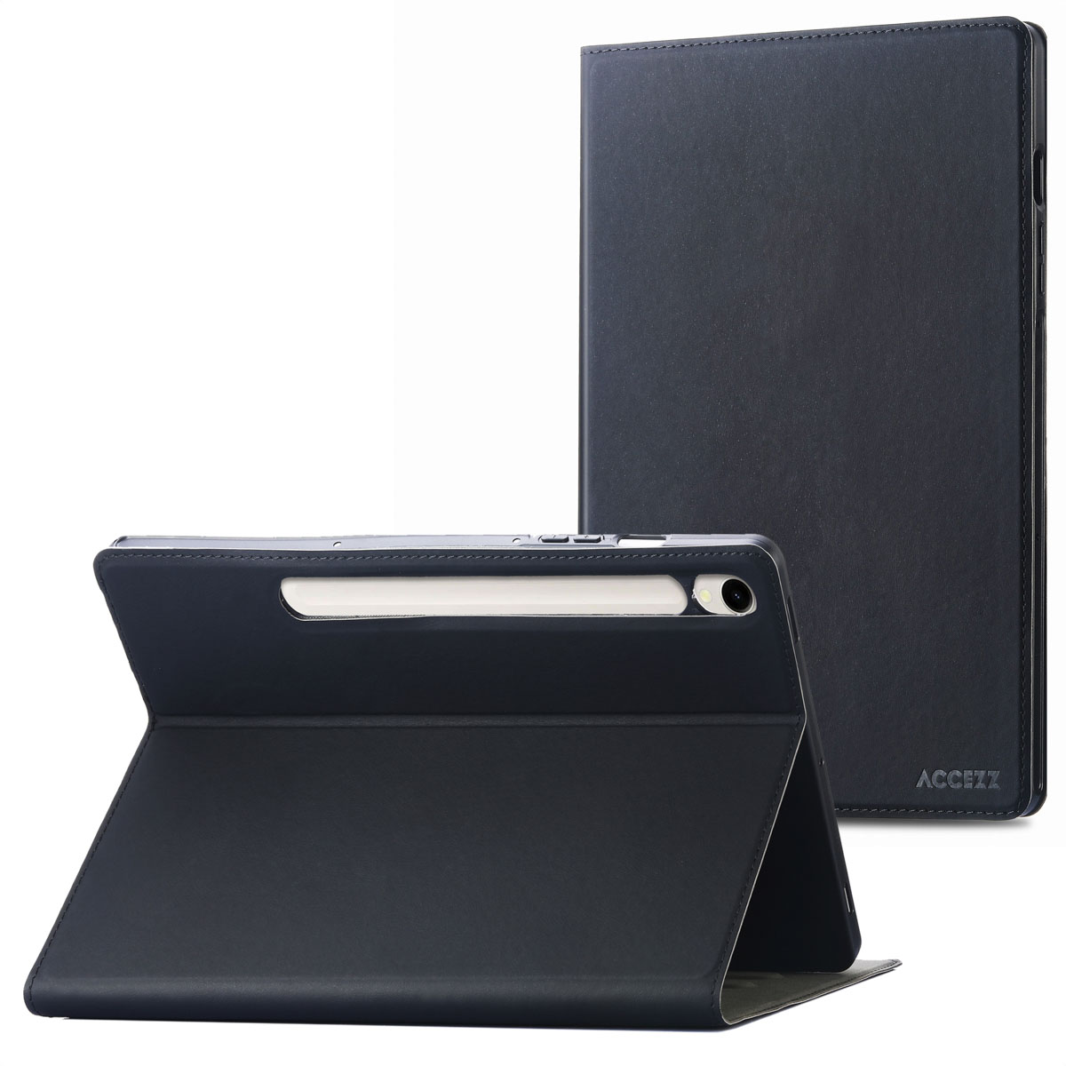 Accezz Classic Klapphülle für das Samsung Galaxy Tab S10 Ultra / Tab S9 Ultra - Schwarz