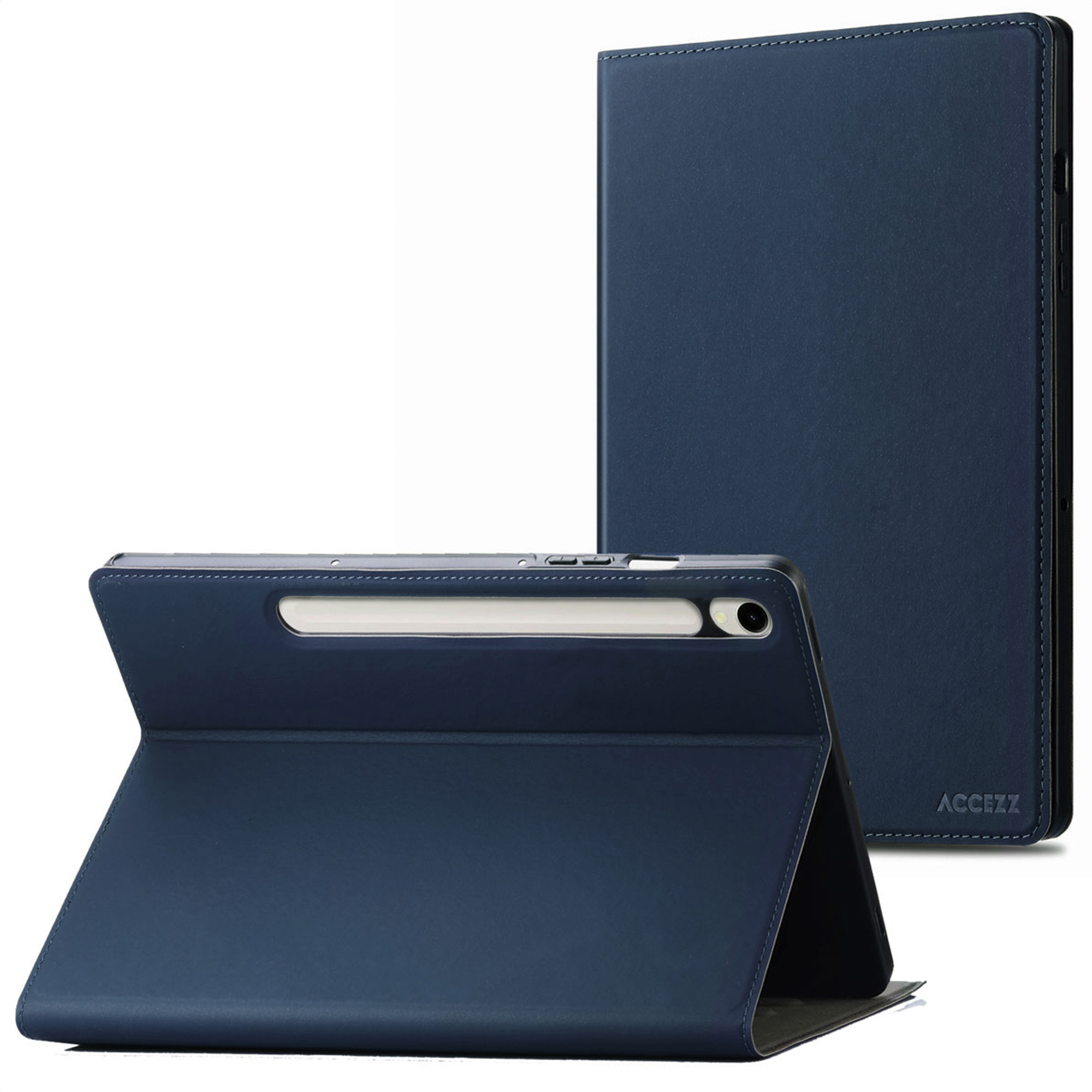 Accezz Classic Klapphülle für das Samsung Galaxy Tab S10 Ultra / Tab S9 Ultra - Dunkelblau