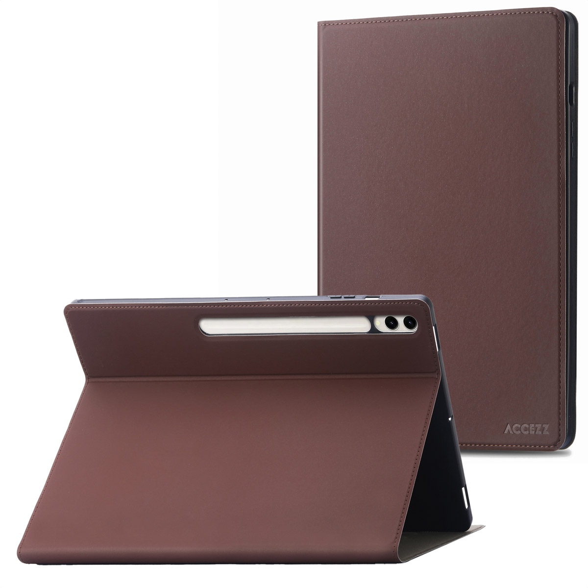 Accezz Classic Klapphülle für das Samsung Galaxy Tab S10 Plus / Tab S9 FE Plus / Tab S9 Plus - Braun