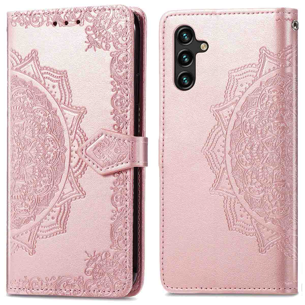 imoshion Mandala Klapphülle für das Samsung Galaxy A25 (5G) - Rosé gold