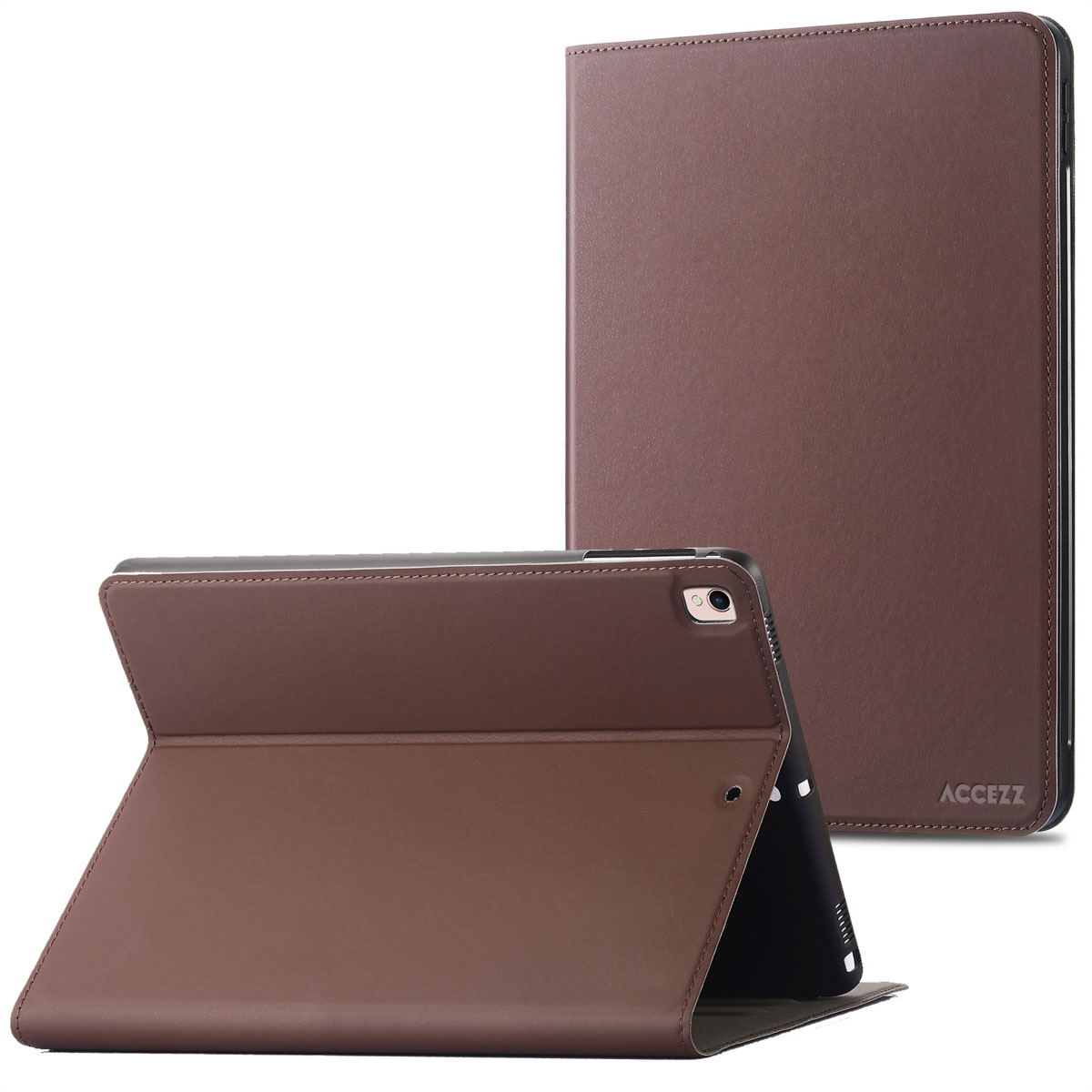 Accezz Classic Klapphülle für das Apple iPad 6 (2018) 9.7 Zoll / iPad 5 (2017) 9.7 Zoll / Air 2 (2014)/Air 1 (2013) - Braun