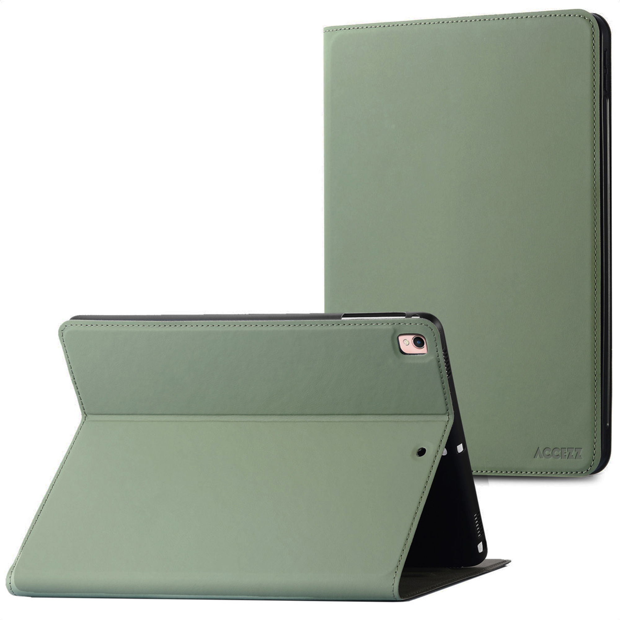 Accezz Classic Klapphülle für das Apple iPad 6 (2018) 9.7 Zoll / iPad 5 (2017) 9.7 Zoll / Air 2 (2014)/Air 1 (2013) - Grün