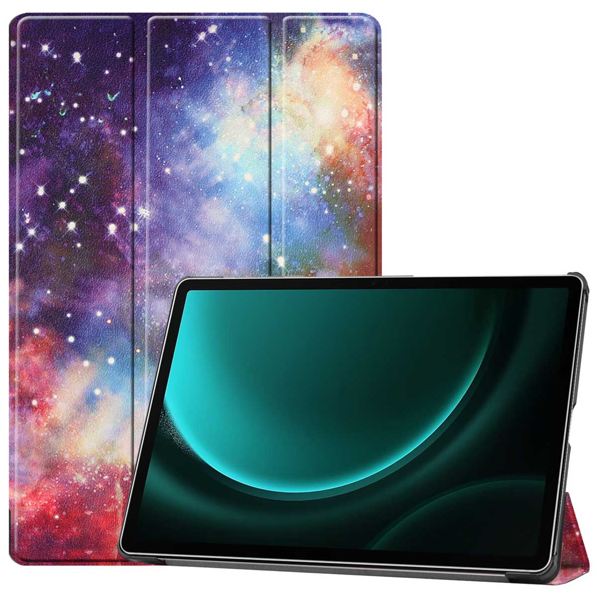imoshion Design Trifold Klaphülle für das Samsung Galaxy Tab S10 Plus / Tab S9 FE Plus / Tab S9 Plus - Space