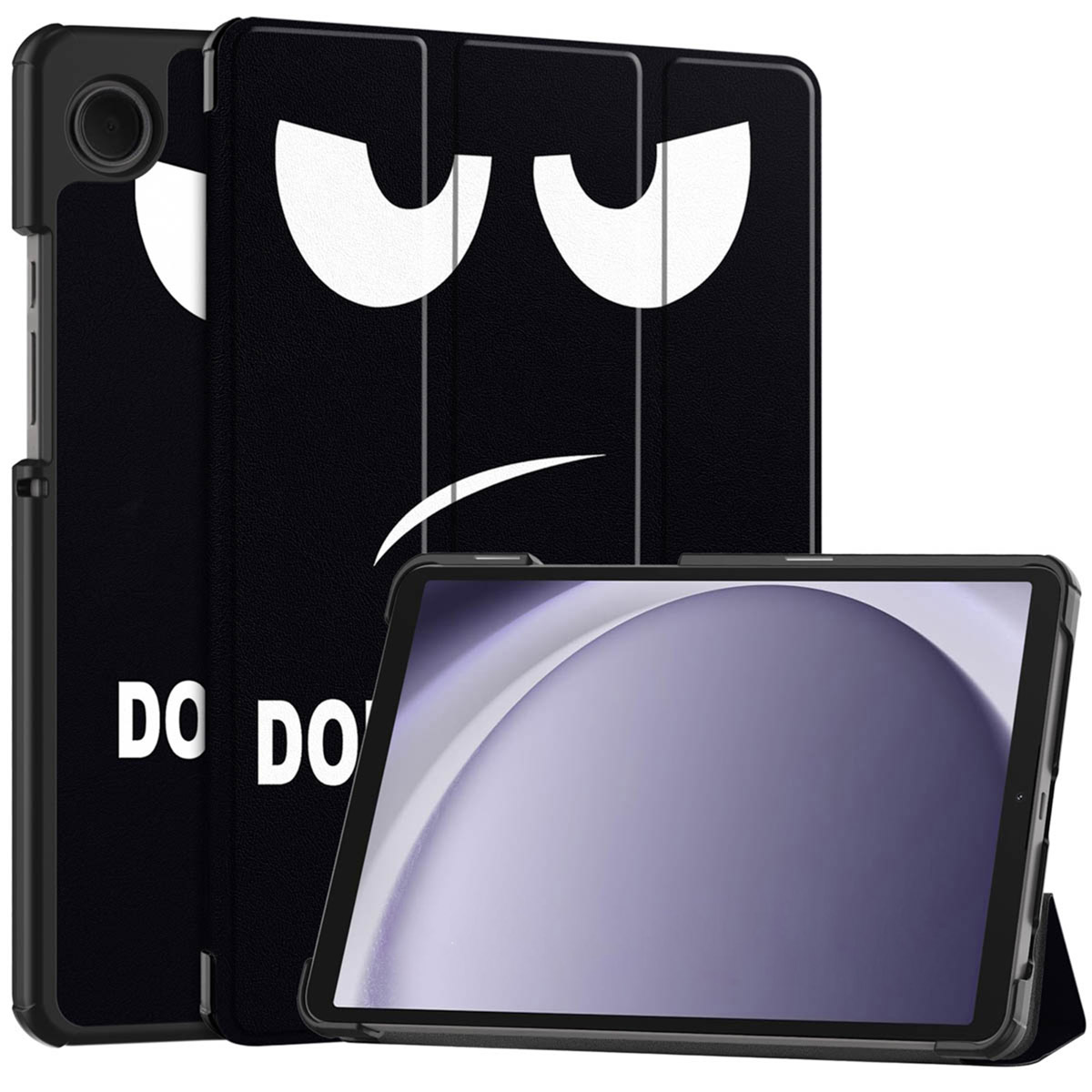 imoshion Design Trifold Klaphülle für das Samsung Galaxy Tab A11 / A9 8.7 Zoll - Don't touch