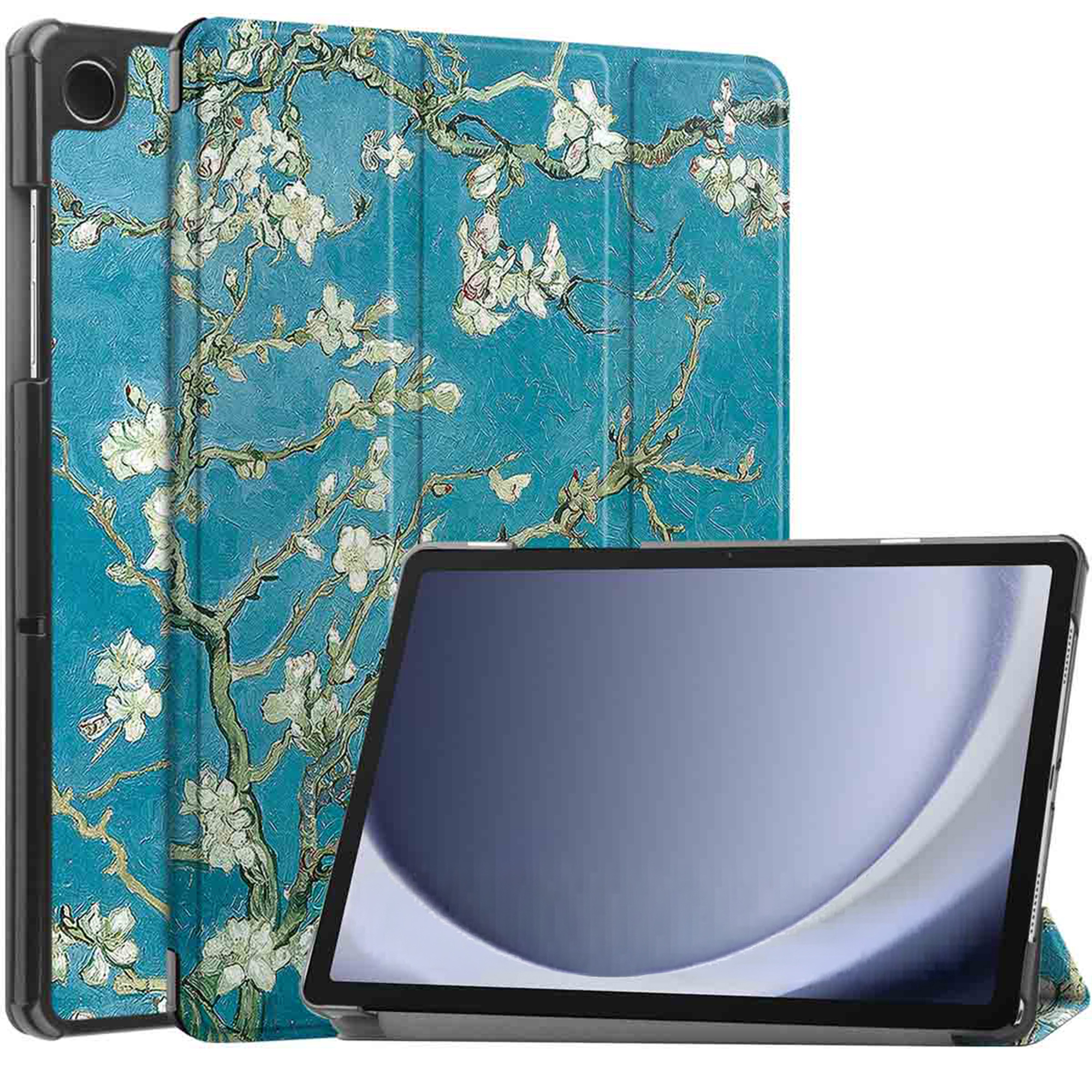 imoshion Design Trifold Klaphülle für das Samsung Galaxy Tab A9 Plus - Green Plant