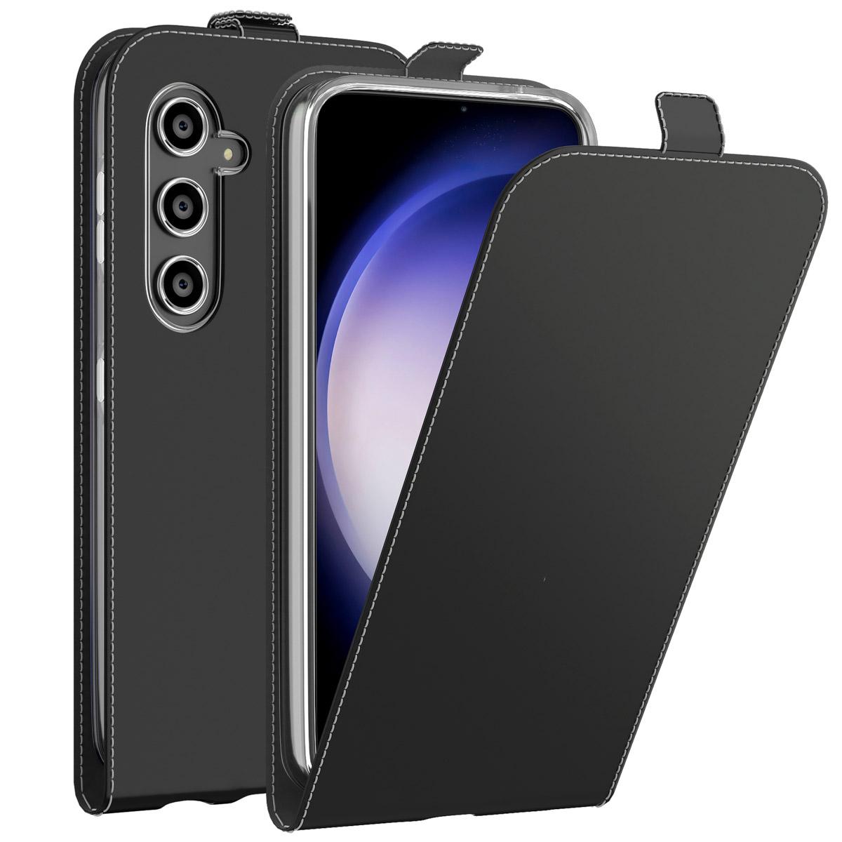 Accezz Flip Case für das Samsung Galaxy S23 FE - Schwarz