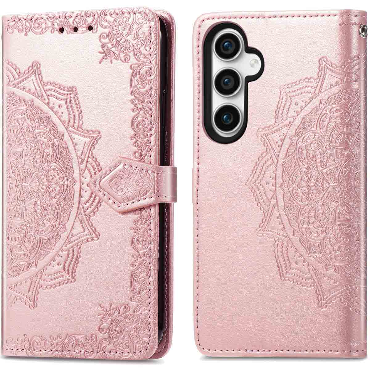 imoshion Mandala Klapphülle für das Samsung Galaxy S23 FE - Rosé gold