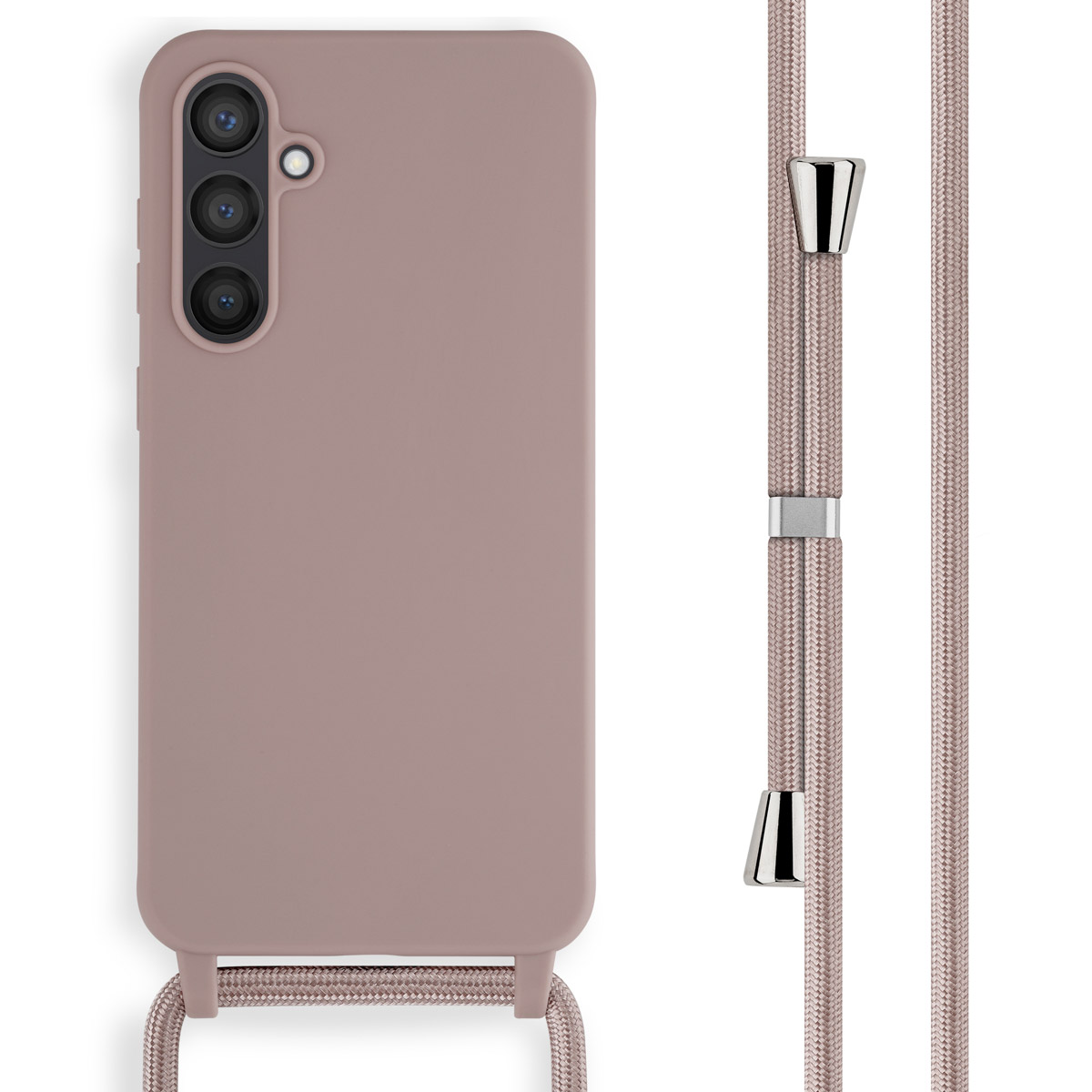 imoshion SilikonHülle mit Band für das Samsung Galaxy S23 FE - Sand Pink