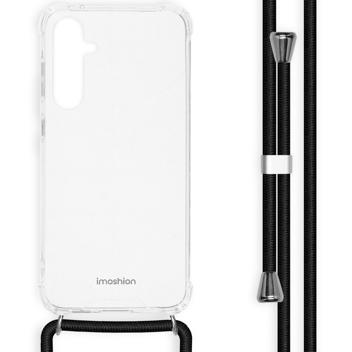 imoshion Transparentes Backcover mit Band für das Samsung Galaxy S23 FE - Schwarz