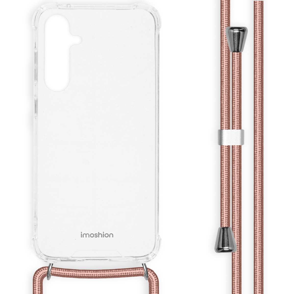 imoshion Transparentes Backcover mit Band für das Samsung Galaxy S23 FE - Rosé gold