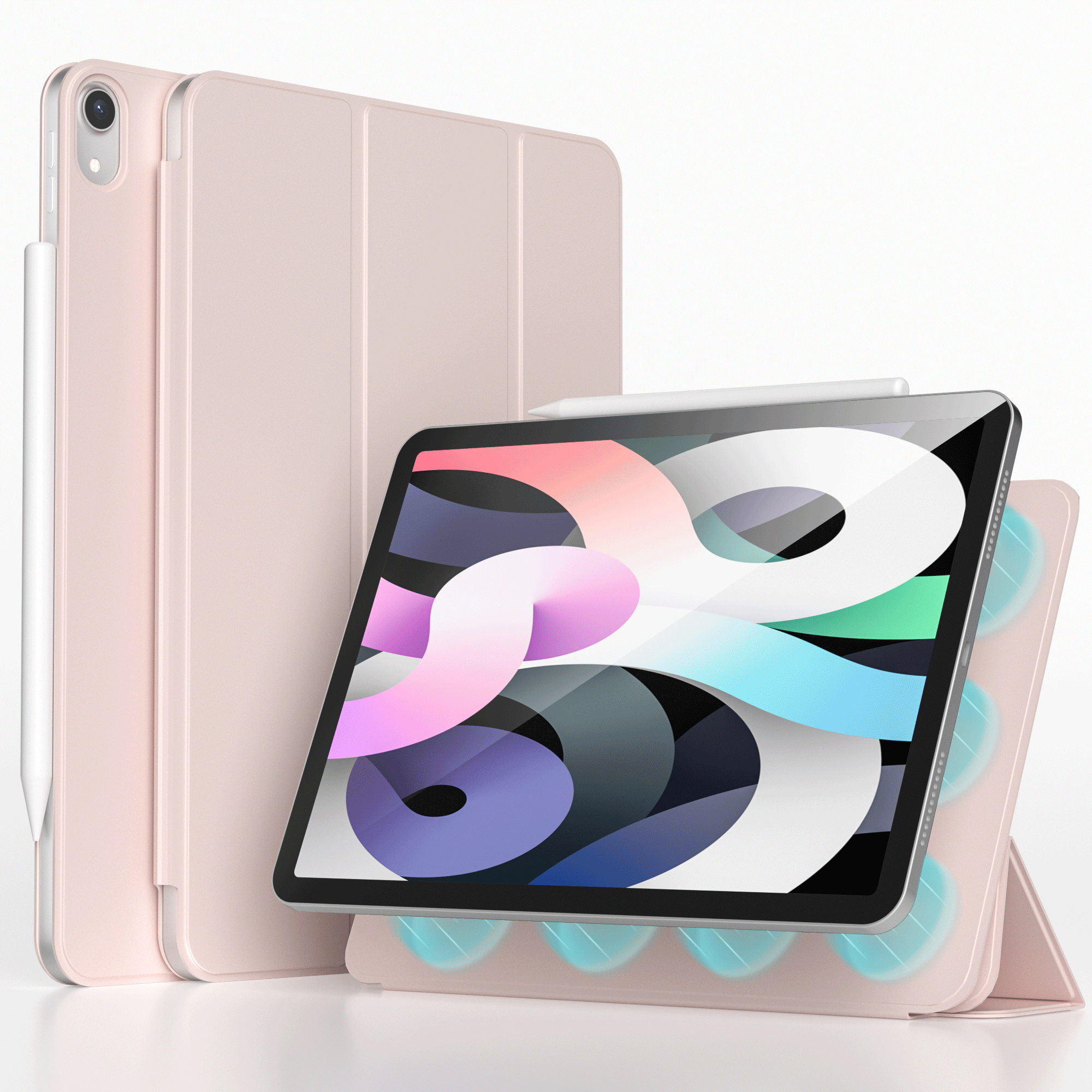 imoshion Magnetic Klapphülle für das Apple iPad Air 11 Zoll (2026) M4 / (2025) M3 / (2024) M2 / Air 5 (2022) / Air 4 (2020) - Rosa