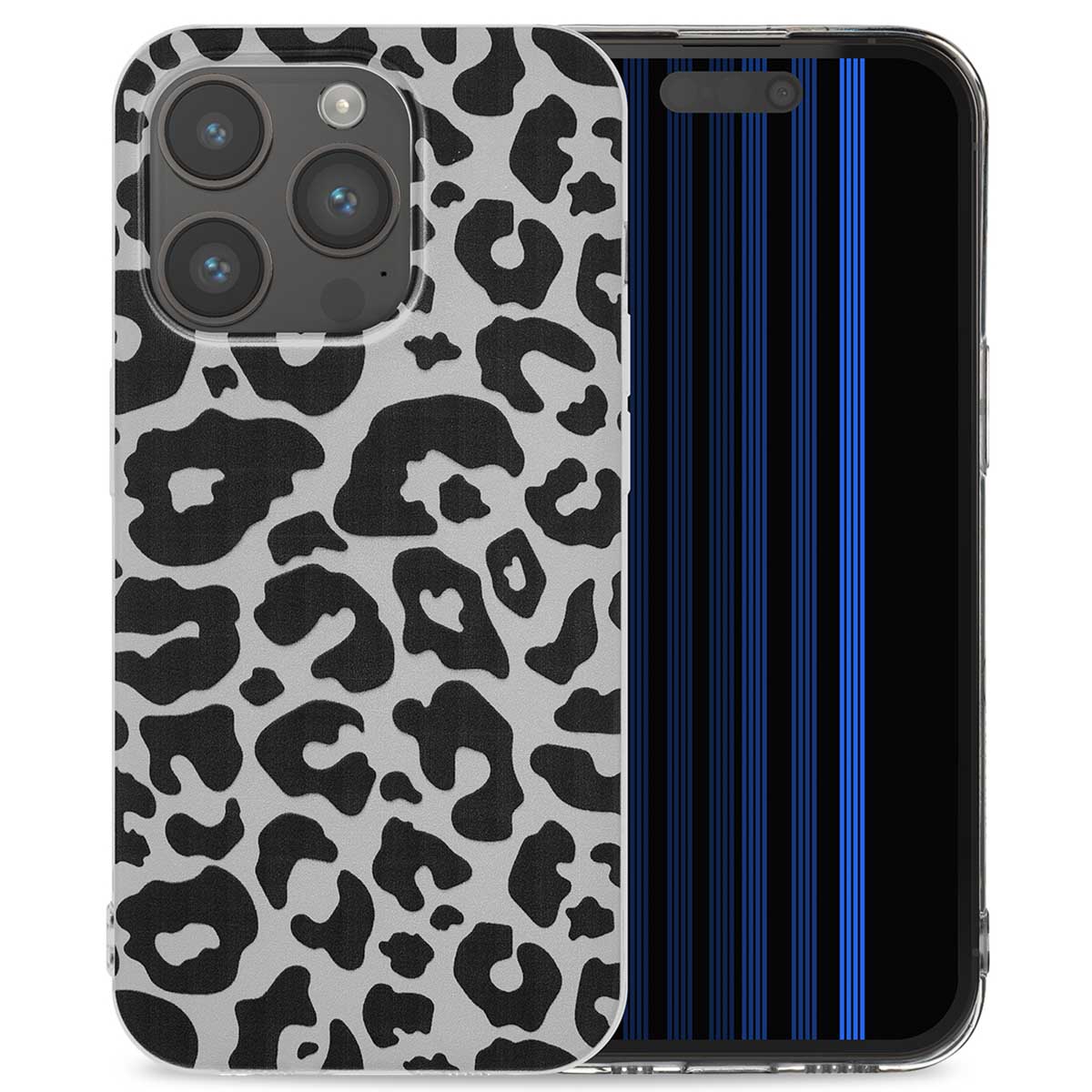 imoshion Design Hülle für das Apple iPhone 15 Pro - Leopard Transparent