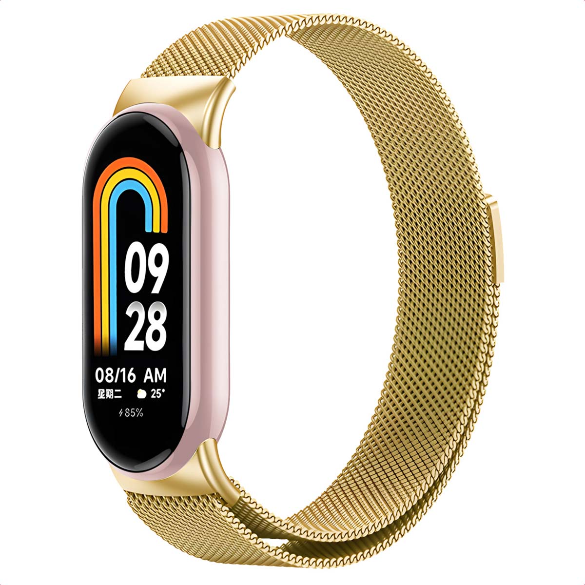 imoshion Magnetisches Milanaise Armband für das Xiaomi Smart Band 8 / 9 - Gold