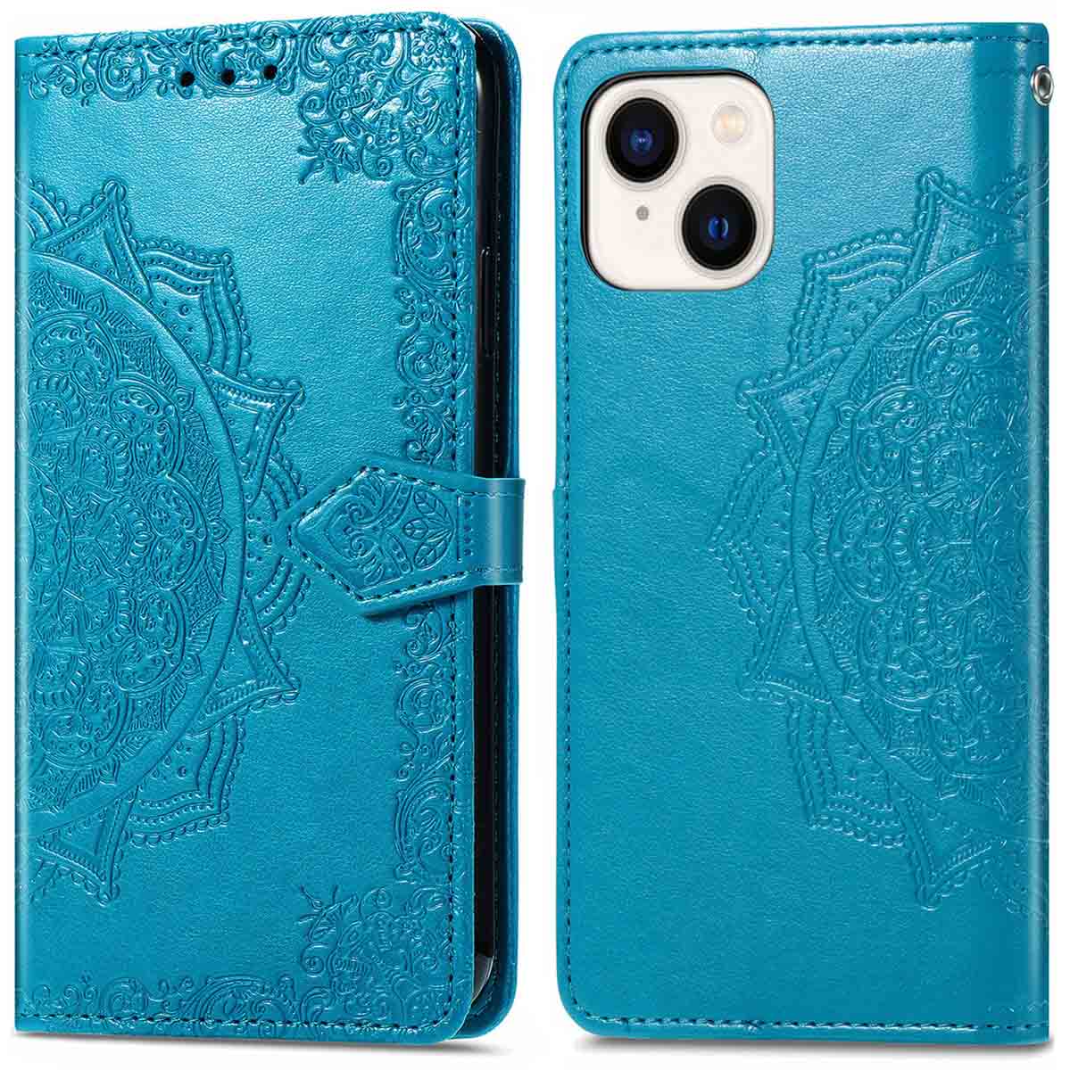 imoshion Mandala Klapphülle für das Apple iPhone 15 - Türkis