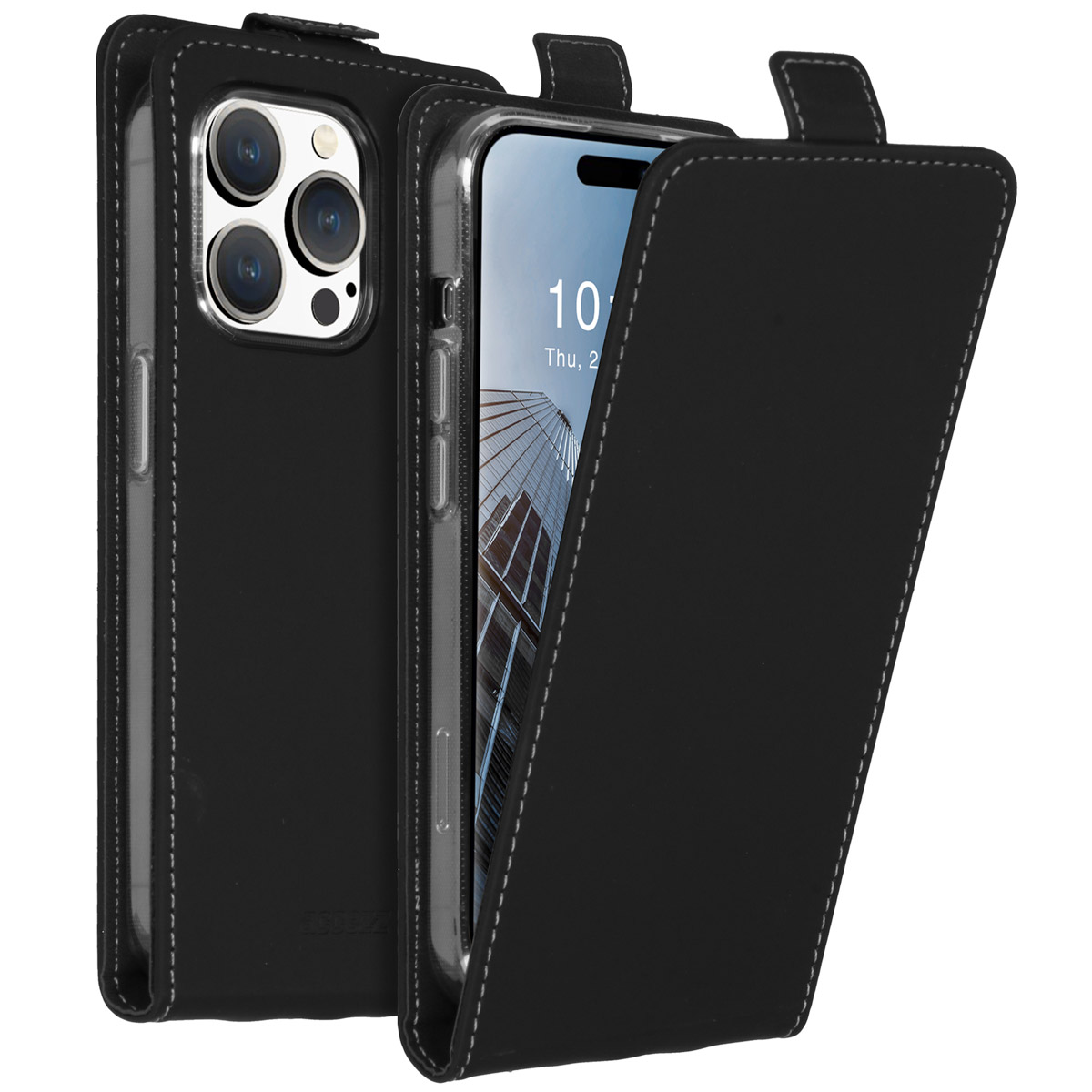 Accezz Flip Case für das Apple iPhone 15 Pro - Schwarz