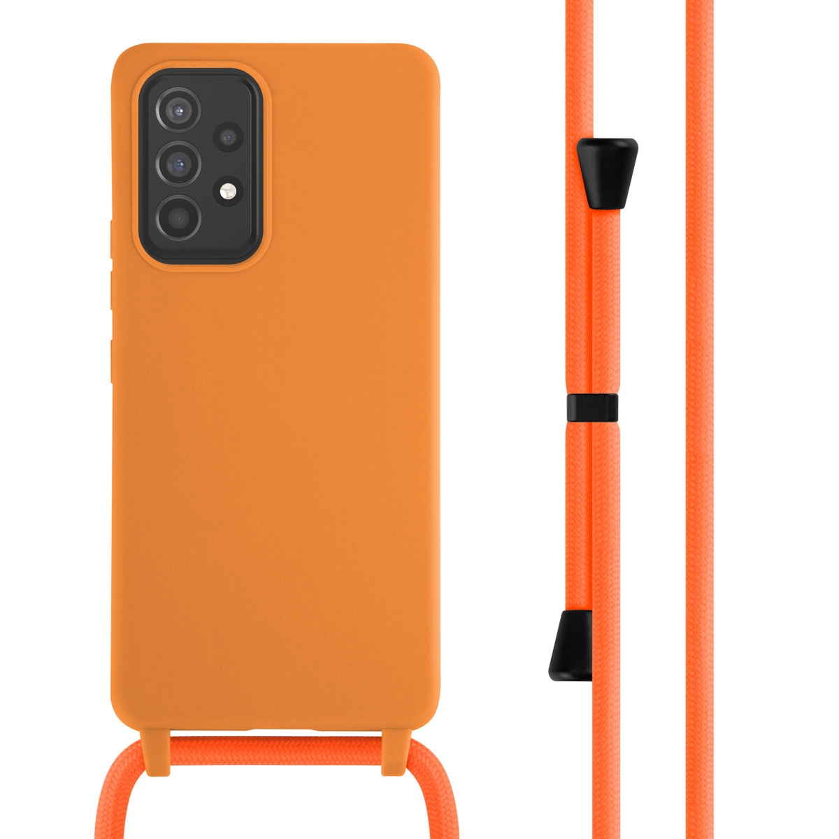 imoshion SilikonHülle mit Band für das Samsung Galaxy A53 - Orange